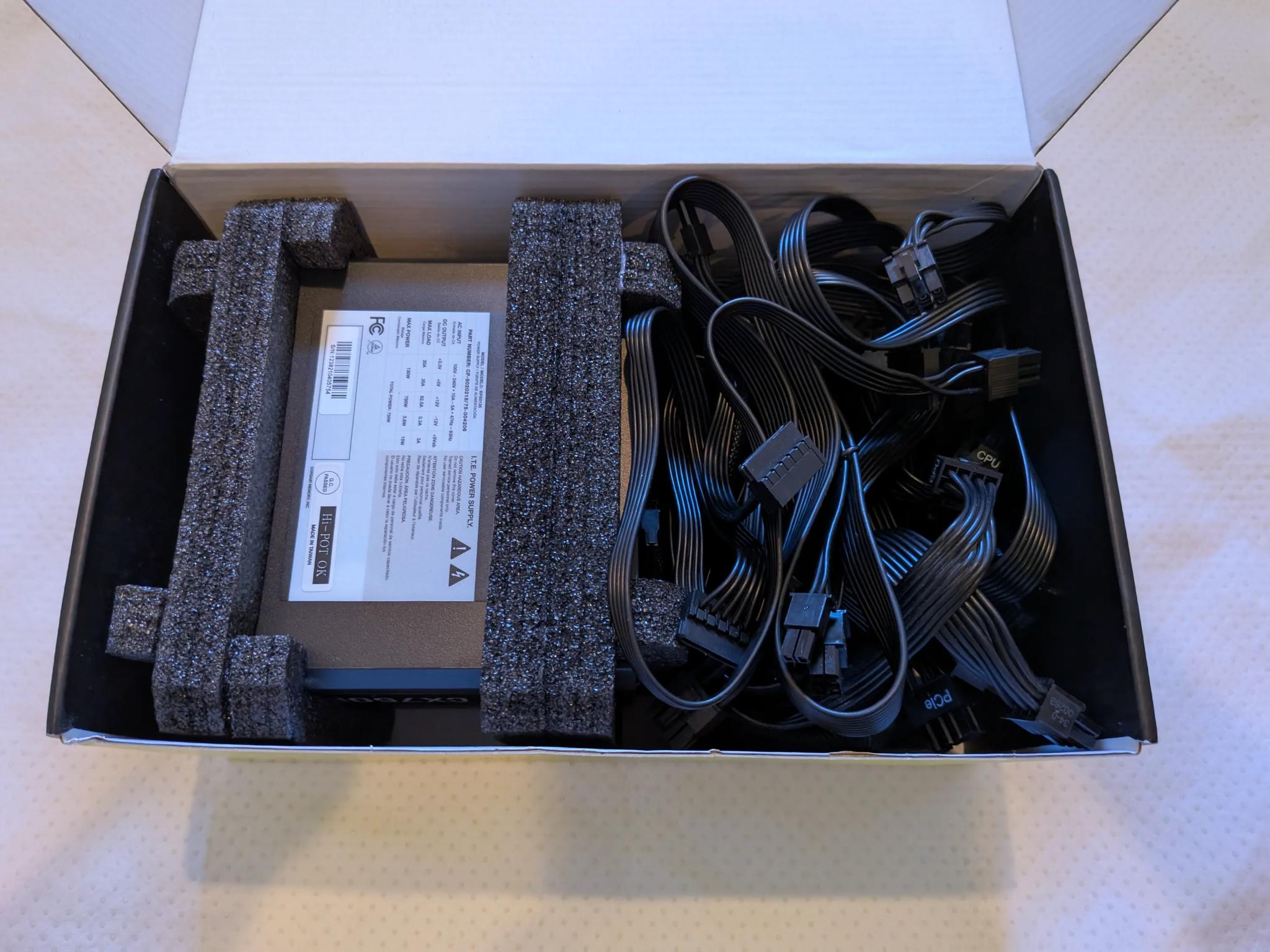 Corsair CX750F RGB power supply