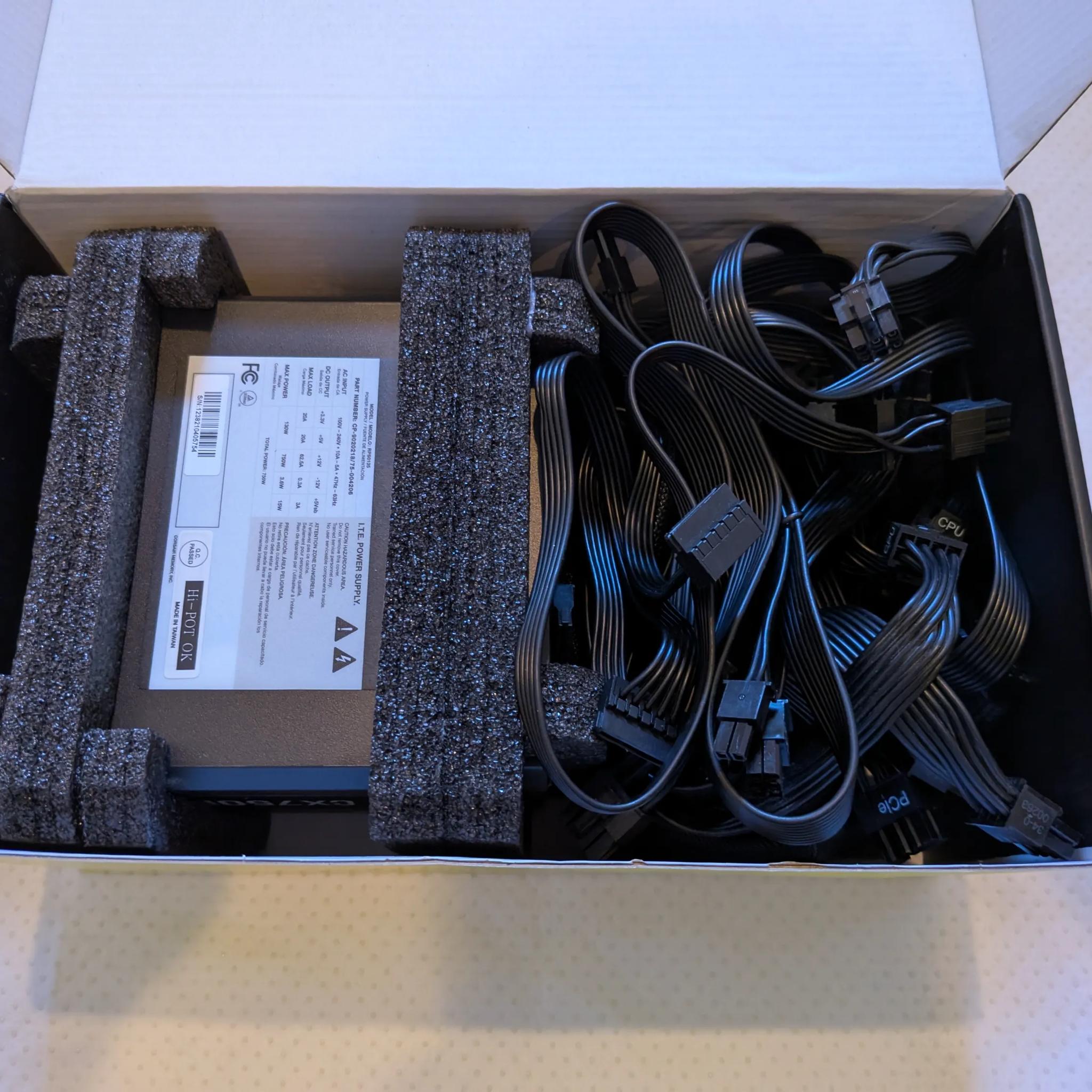 Corsair CX750F RGB power supply