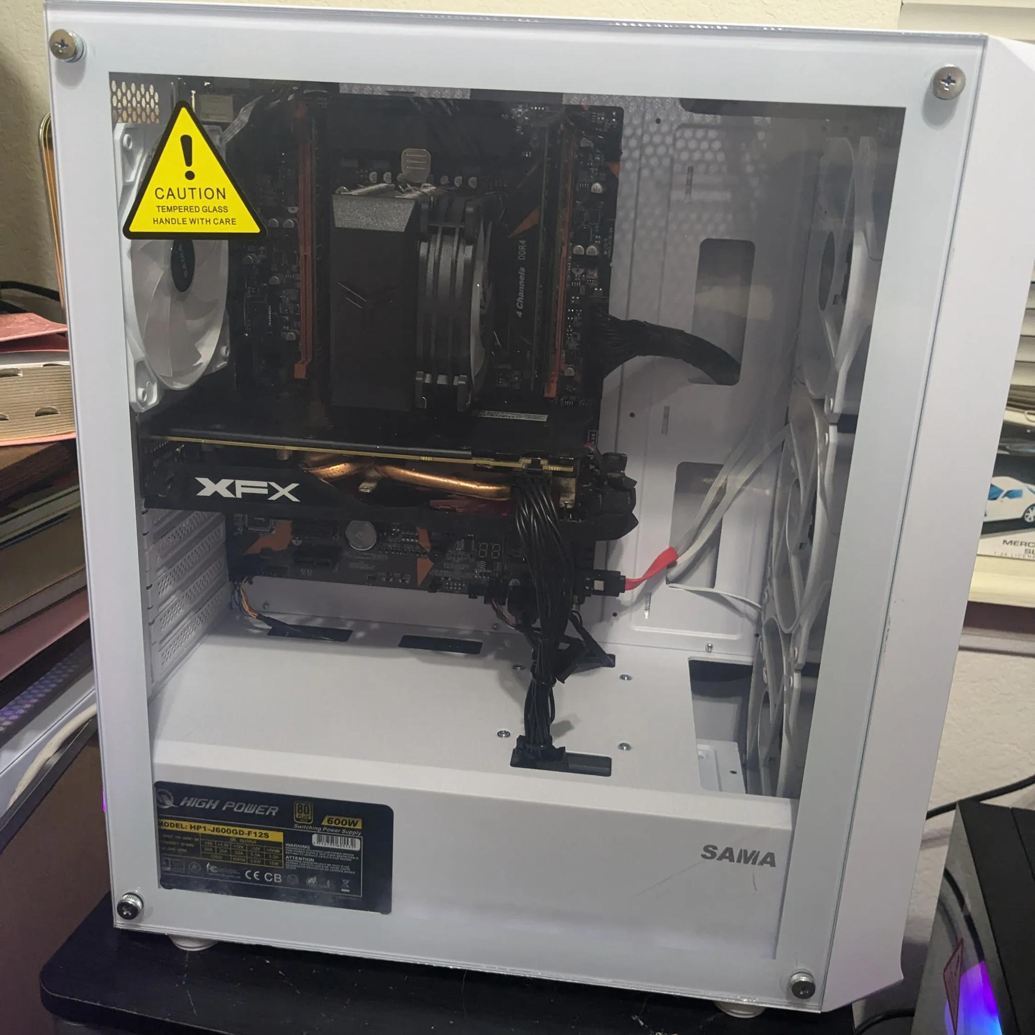 FREE SHIP|| 6 Core Intel Xeon, 16GB RAM, RX 470 4GB, 512GB SSD, Win10, RGB, Wifi