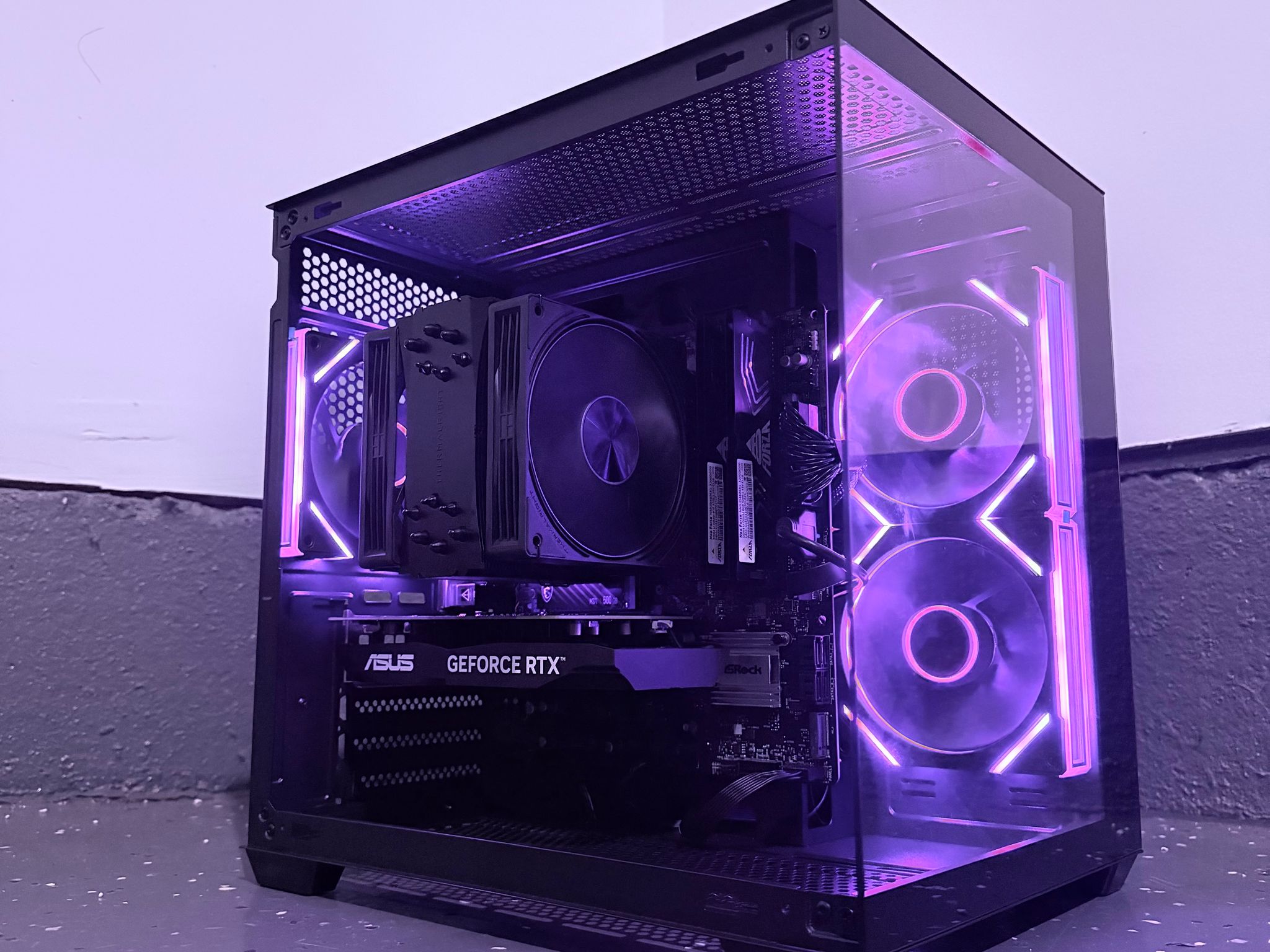 ⚫️"Obsidian Glow"🌈| 1080p Gaming | RTX 3050 | Ryzen 5 5500 | 16GB Ram | 500GB SSD | Free Shipping