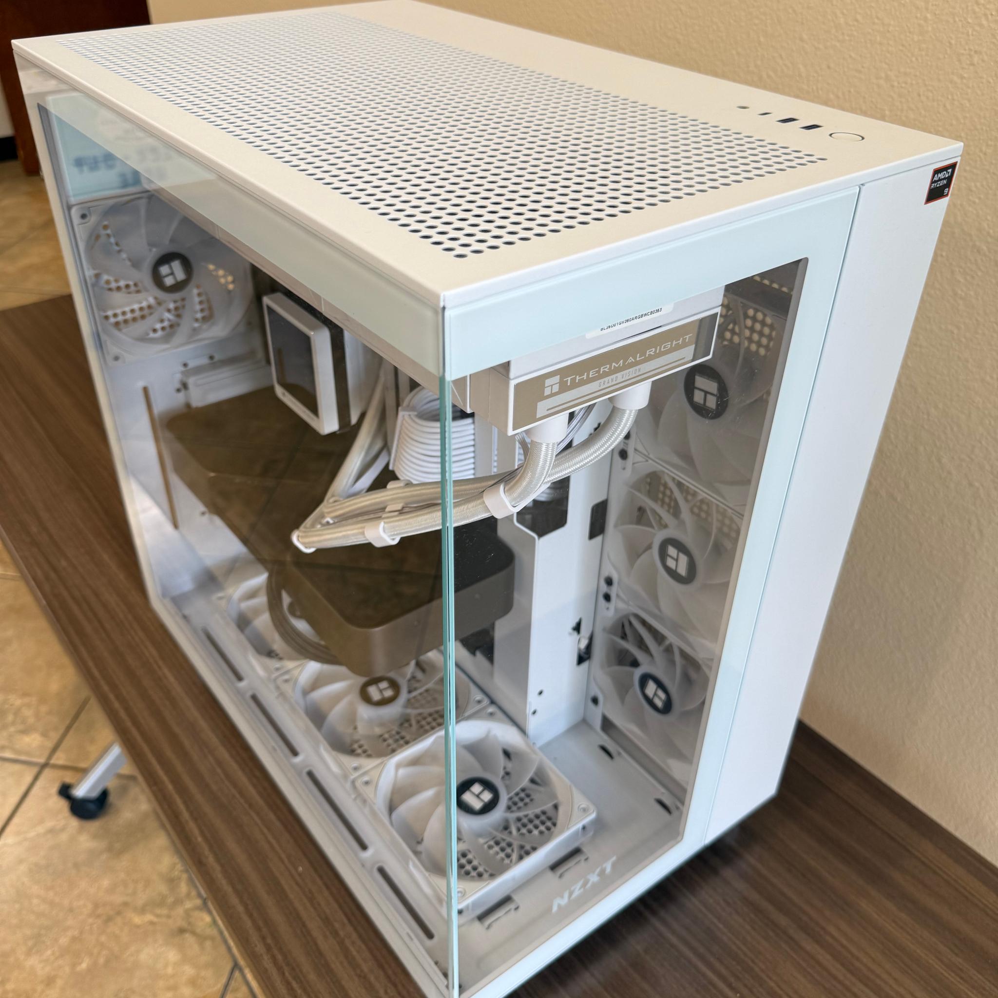 🤍 White Flagship Creator & Gaming PC | Ryzen 9 9950X3D | RTX 5080 Founders Edition | 64GB DDR5