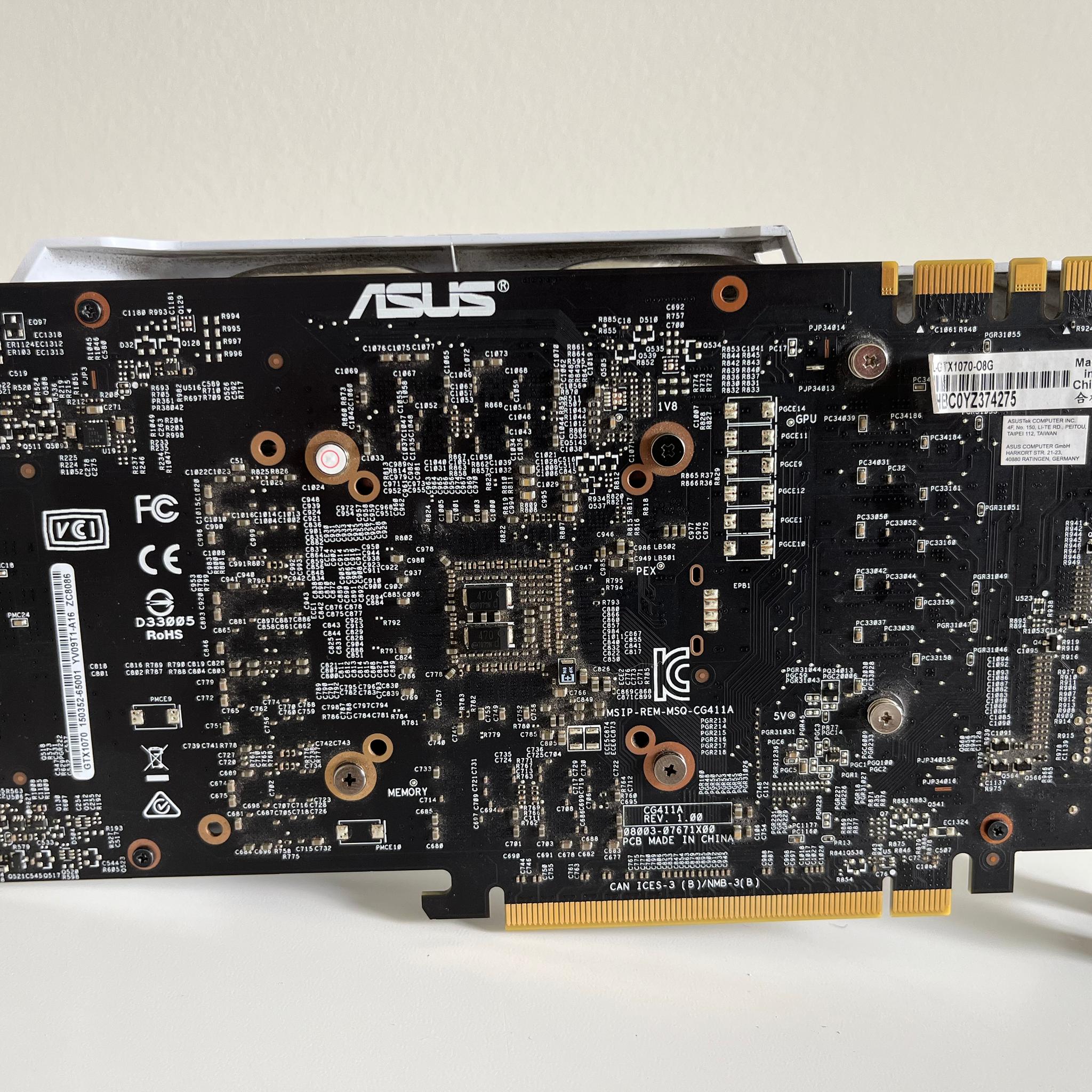 Asus Dual GTX 1070 OC