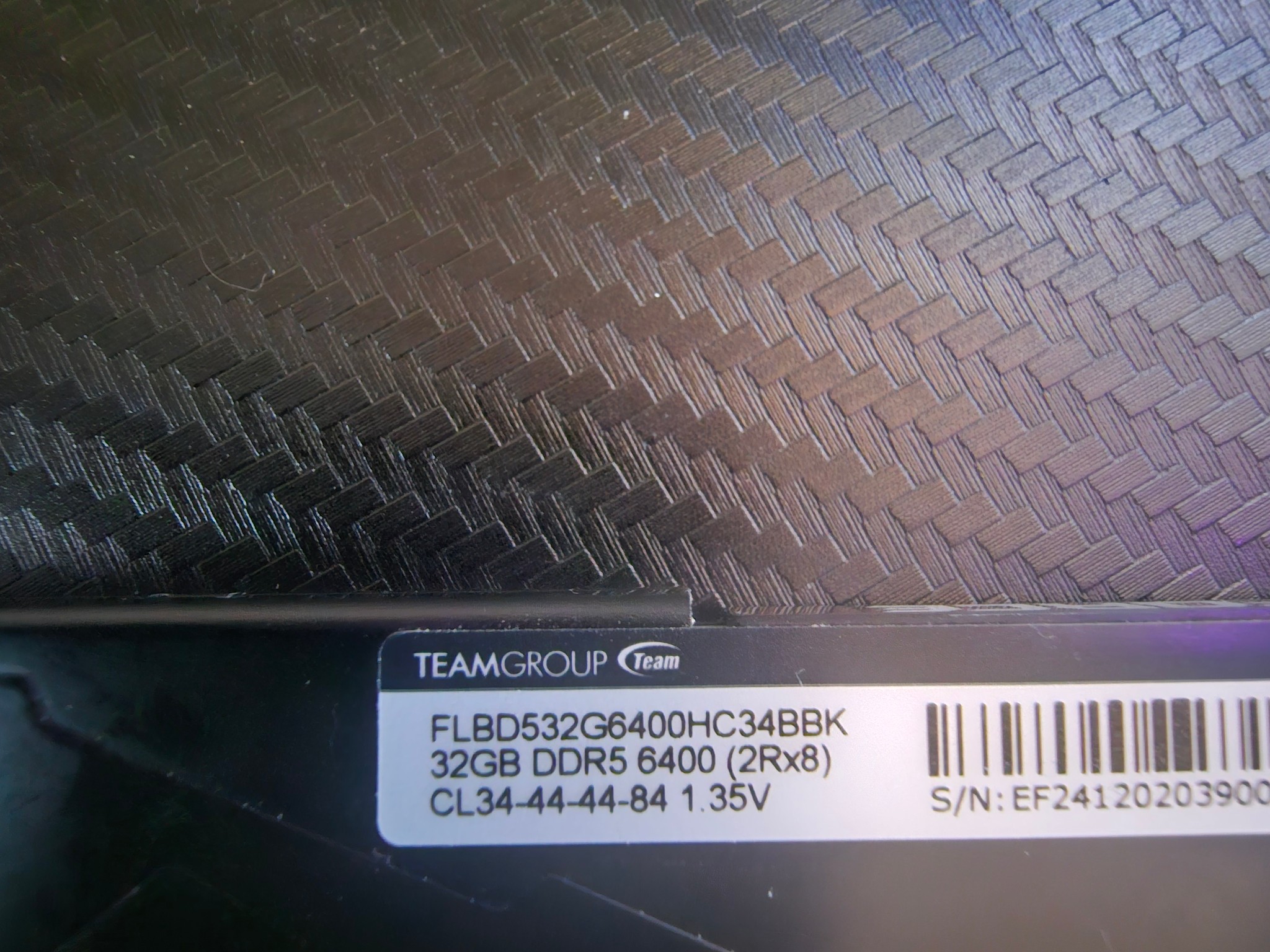 TeamGroup 1x32gb stick