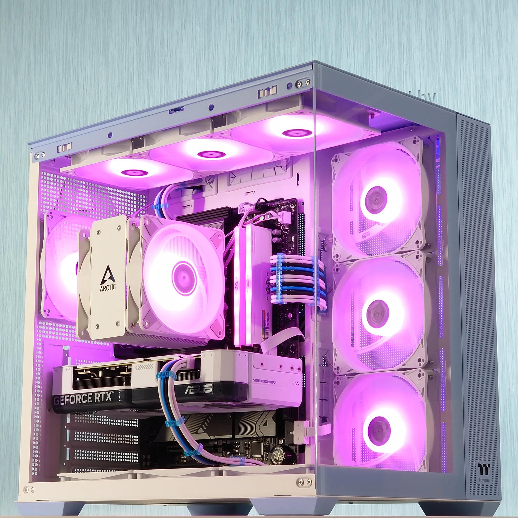 🤍🩵🖤Gaming PC🔲Nvidia RTX 4070 12GB🔲AMD Ryzen 5 7500F🔲32GB DDR5🔲1TB SSD