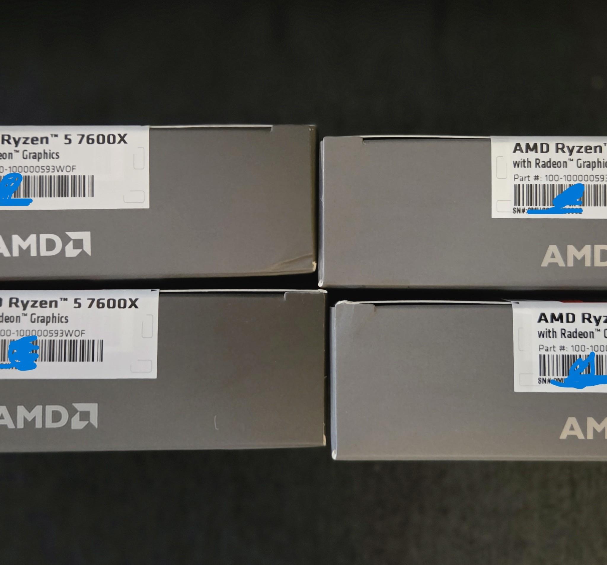 AMD Ryzen 5 7600X * NEW * 4 Available