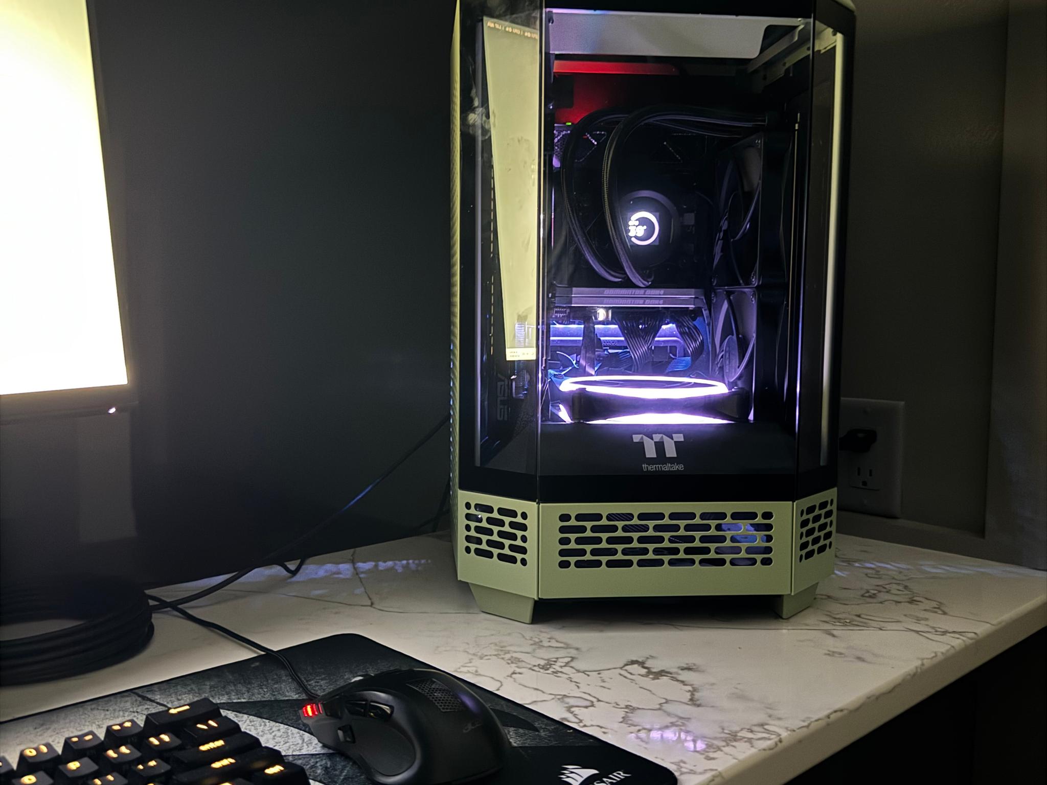 Matcha Green Tower 250 - 4070 Ti Super - Ryzen 9 5900x - Crosshair VIII Impact  - 32gb Dominator RAM