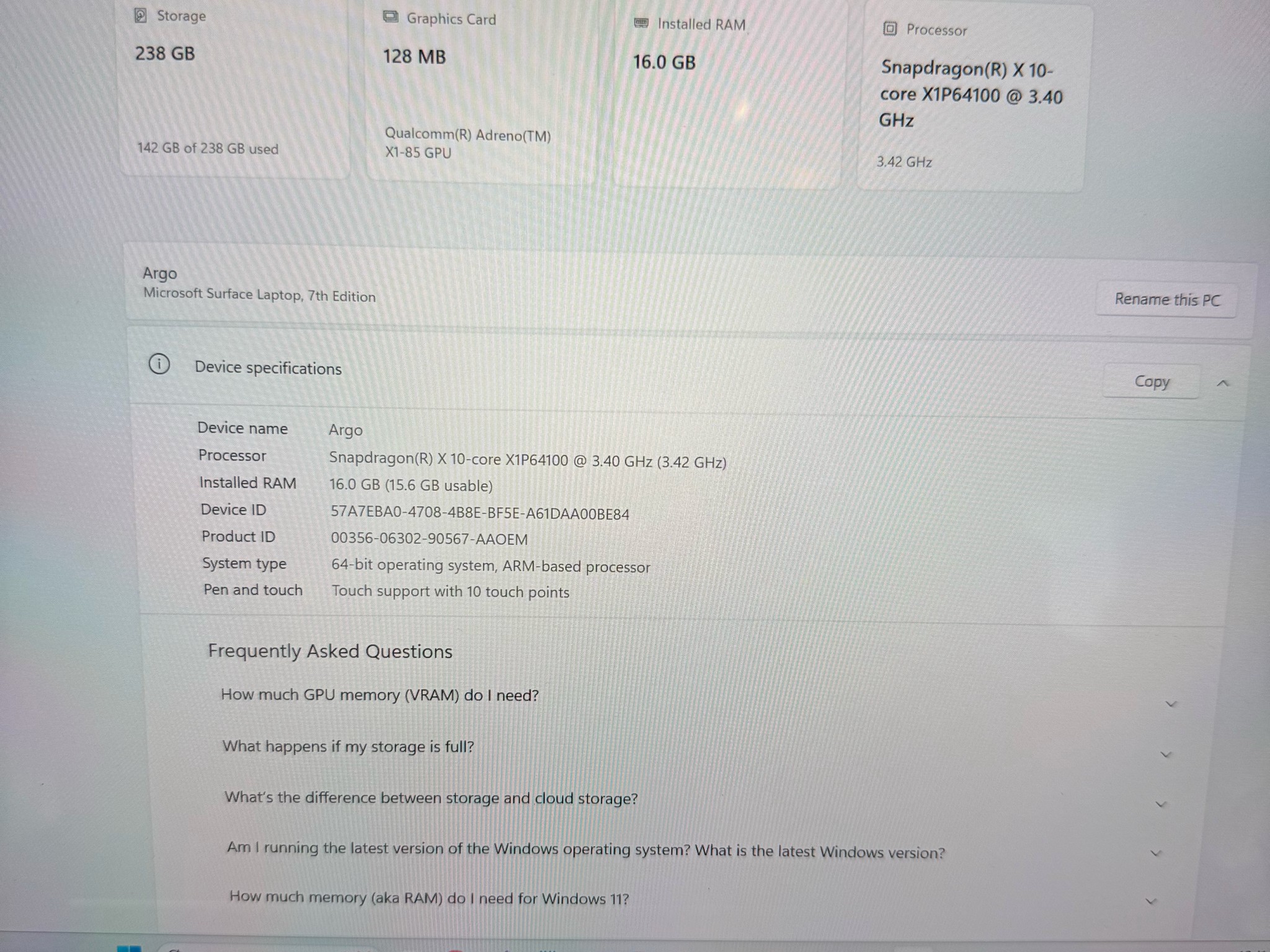 Microsoft 13.8" Surface Laptop Copilot+ PC