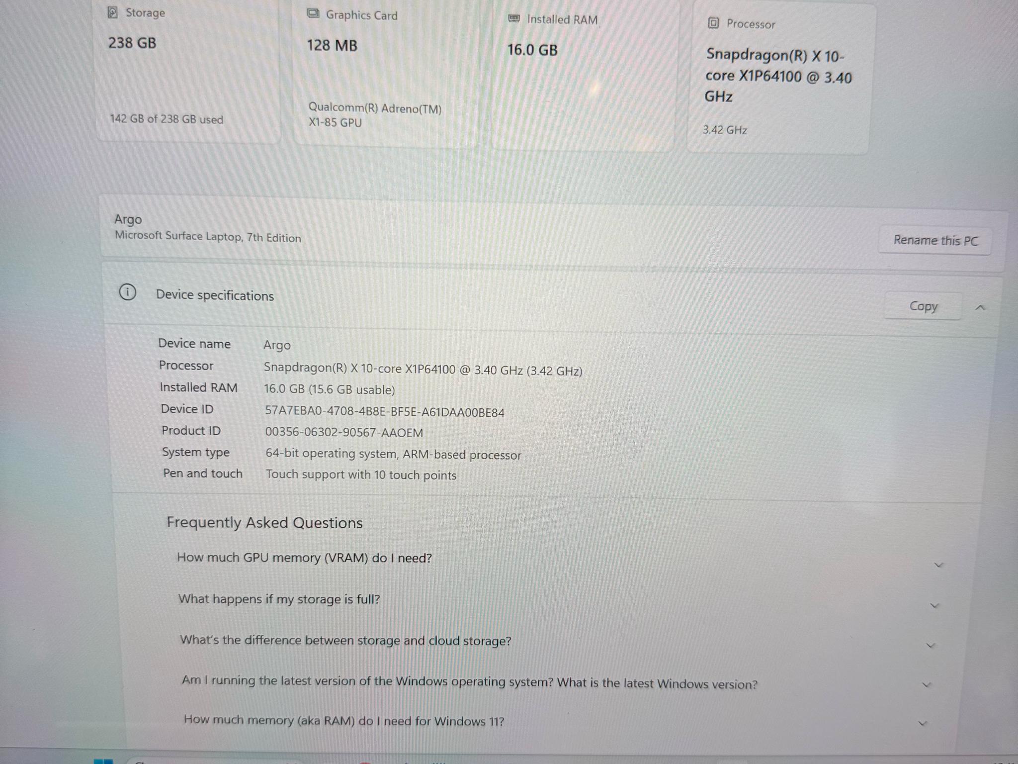 Microsoft 13.8" Surface Laptop Copilot+ PC