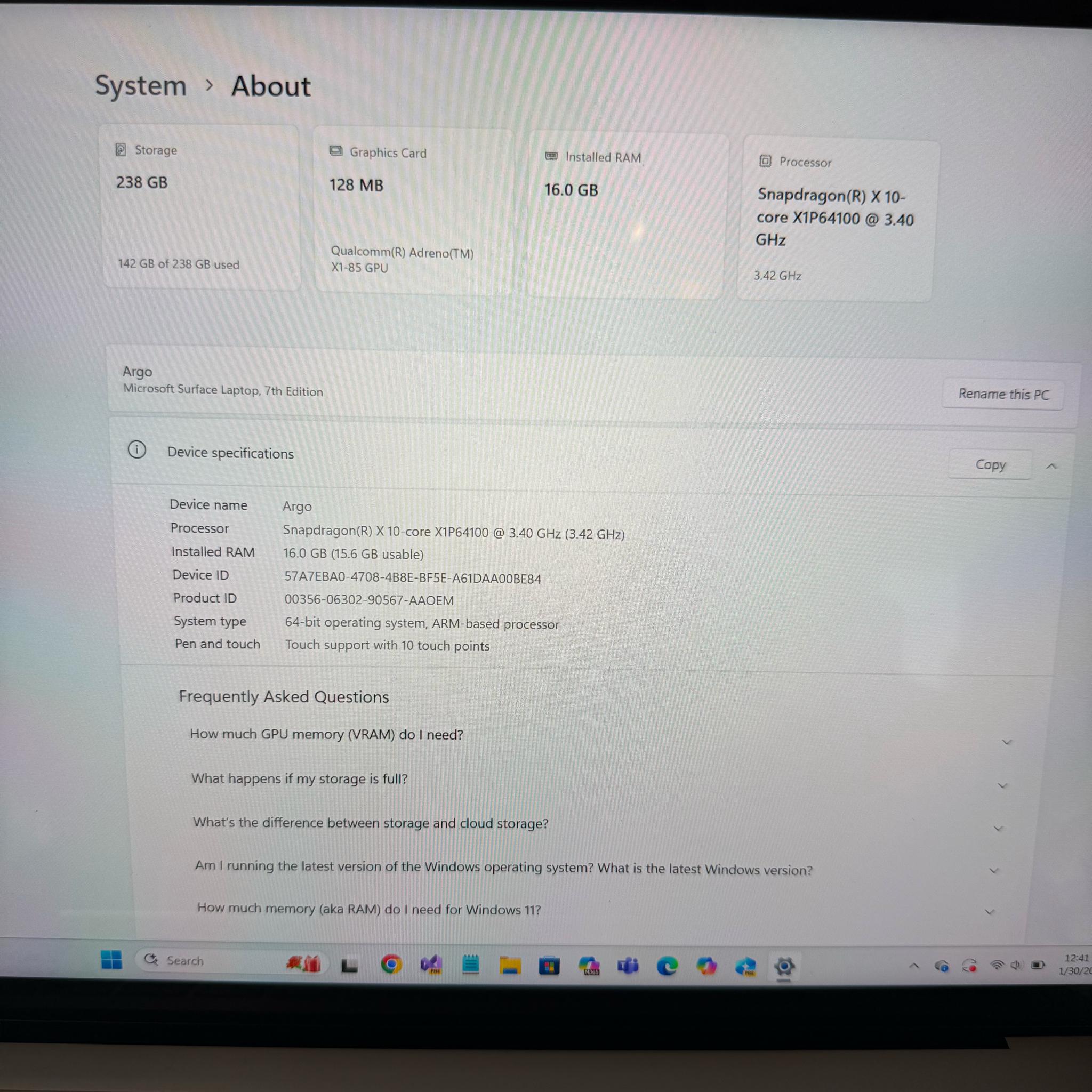 Microsoft 13.8" Surface Laptop Copilot+ PC