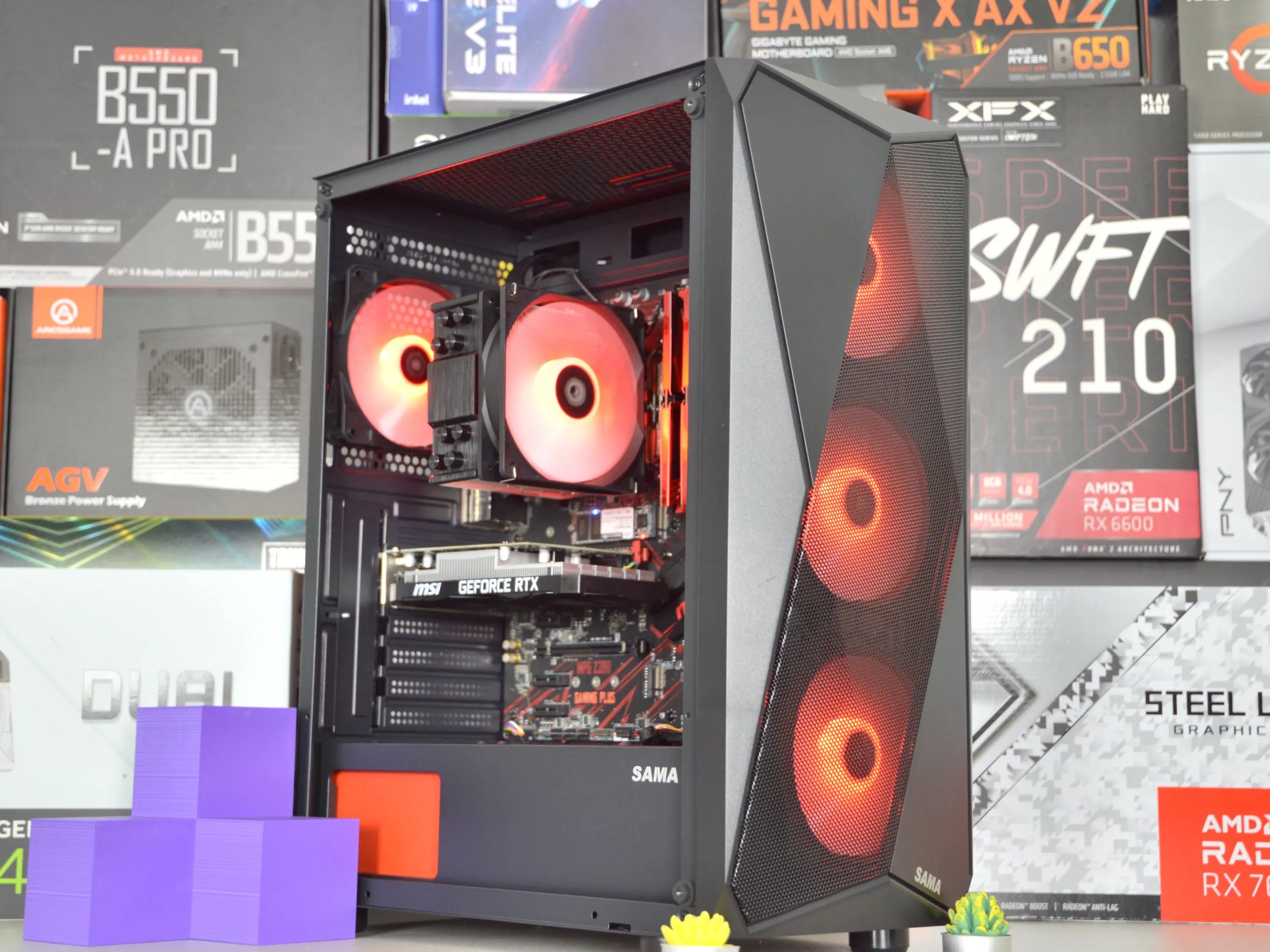 🔴🔴| RTX 3050 6GB | INTEL i7-8700 | 16GB DDR4 RAM | 256GB NVME SSD + 1TB HDD | Crimson Vortex |