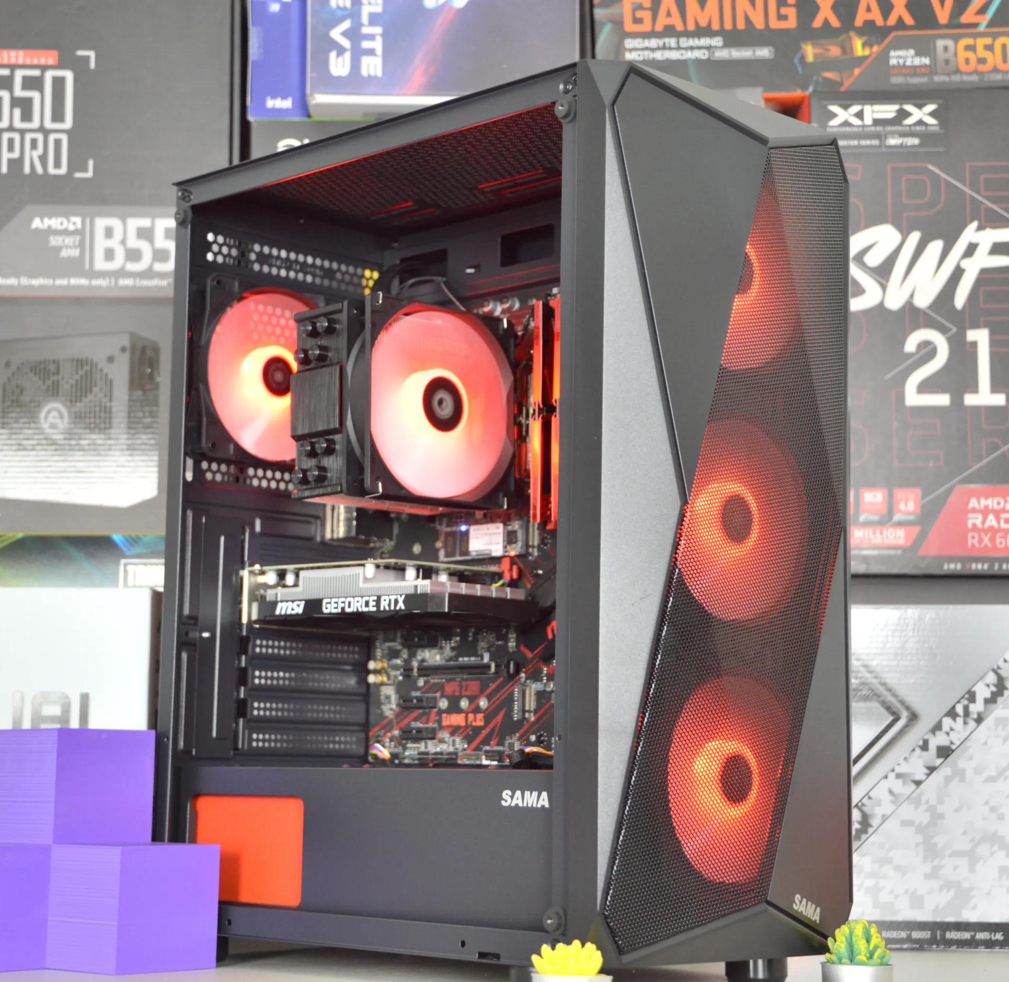 🔴🔴| RTX 3050 6GB | INTEL i7-8700 | 16GB DDR4 RAM | 256GB NVME SSD + 1TB HDD | Crimson Vortex |