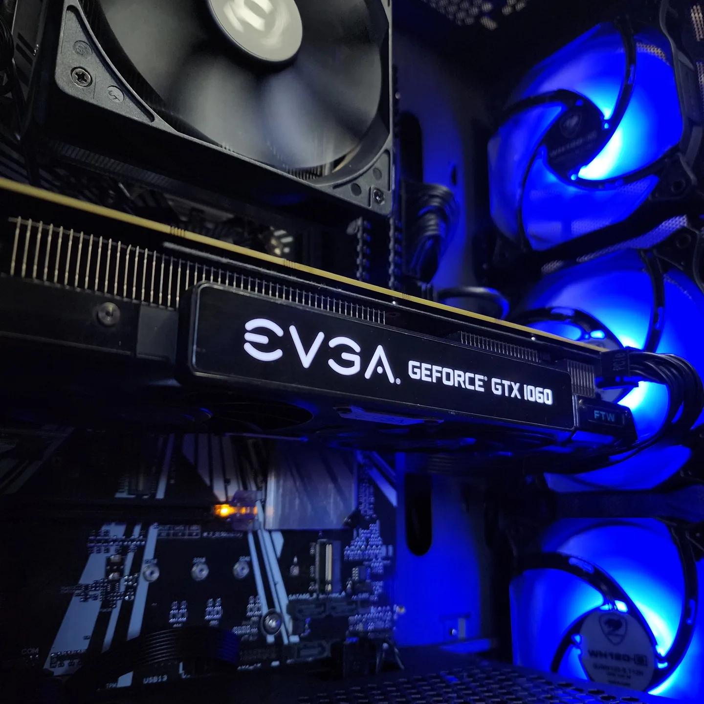 🖤💙🖤 EVGA GTX 1060 FTW // Intel Core i3 9100 // Corsair LPX 8GB 2400MHz