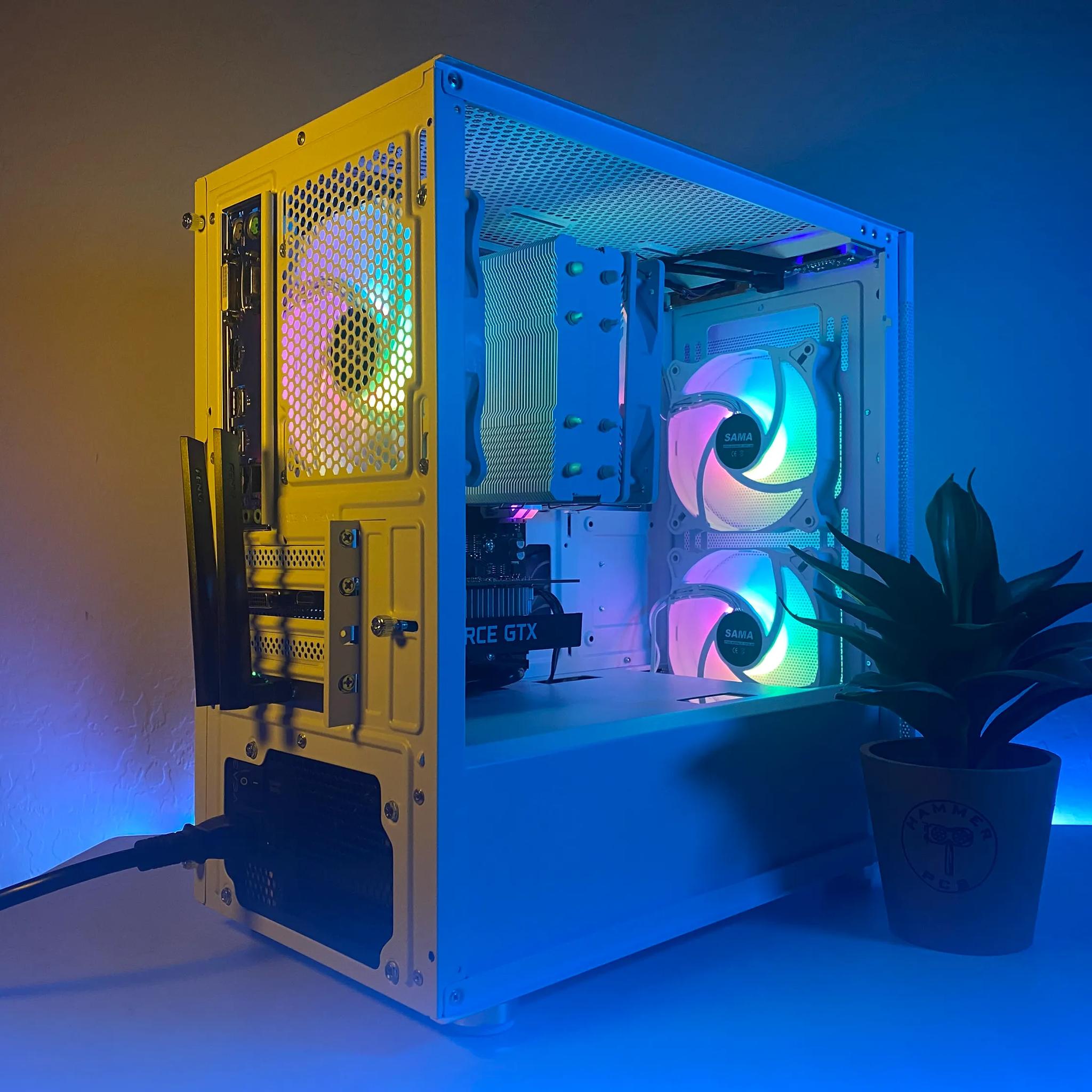 ❄️ FAST Custom Built White/RGB Gaming Computer ❄️| Windows 11 | Great for gaming!