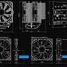 Scythe FUMA 2 (Rev.B) CPU Air Cooler, Dual Heatsink Towers and 2 x 120mm Fans, Black Top Cover
