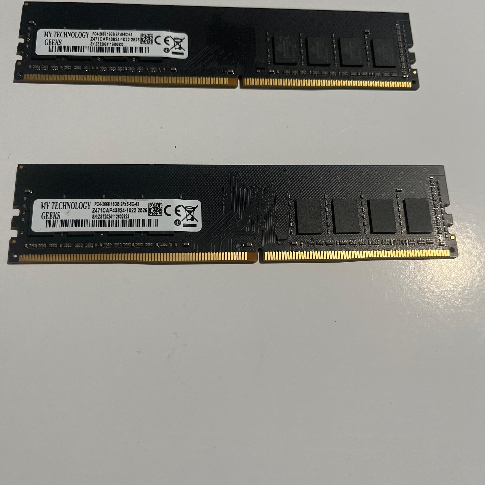 DDR4 2x8 16gb