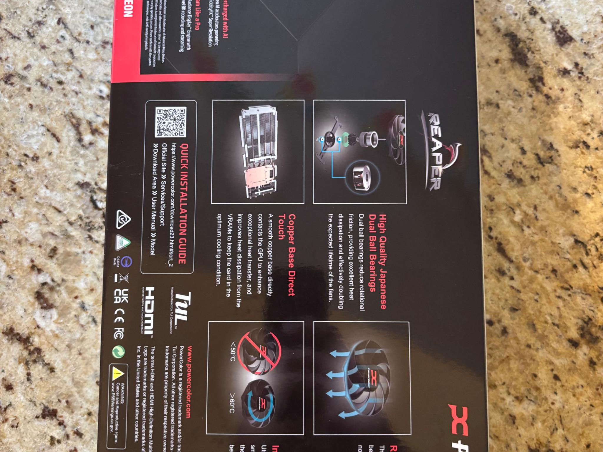 New Power Color 9070Xt 16G