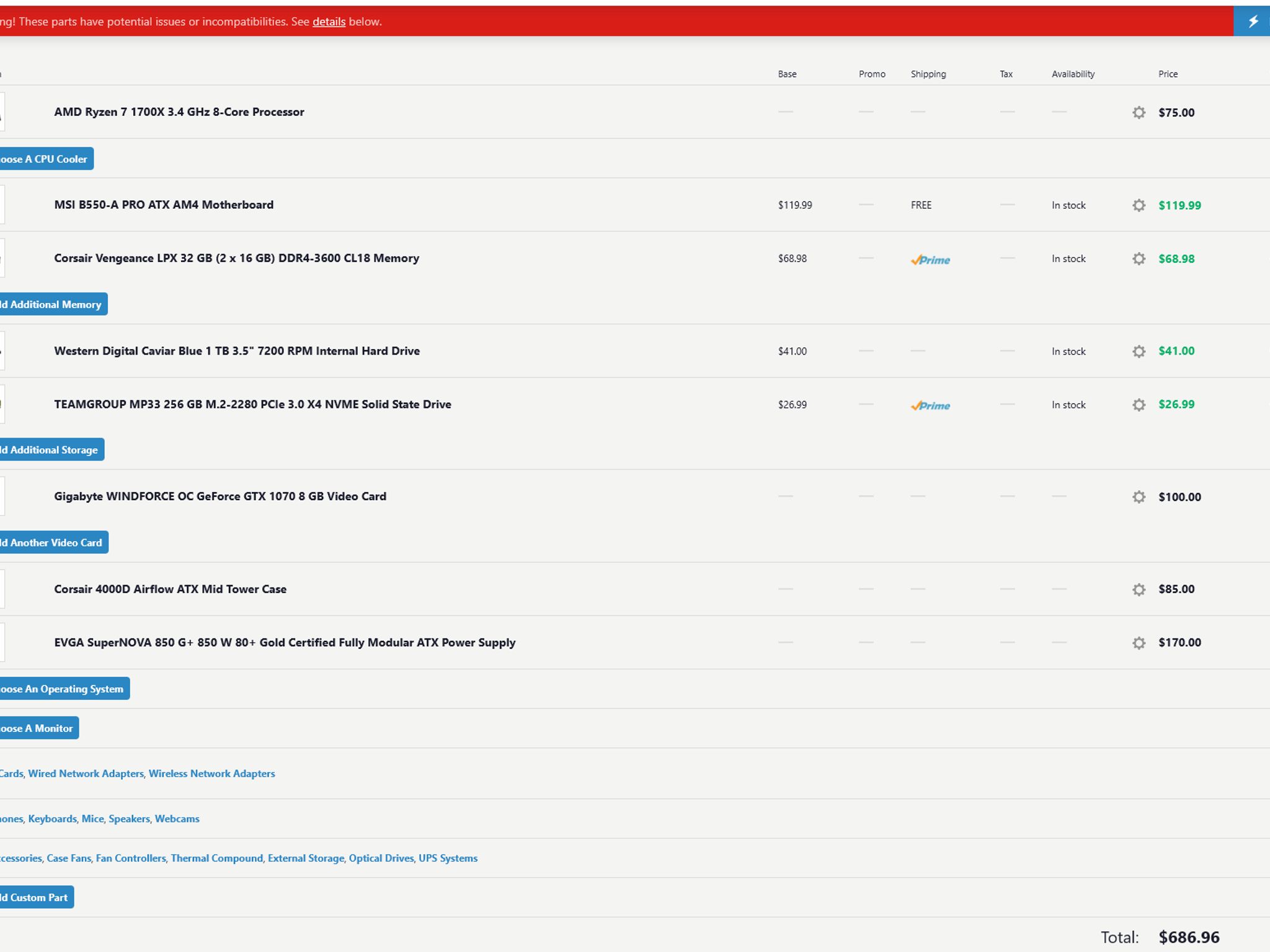 1700x 1070 gaming pc -ready to play & free from bloatware