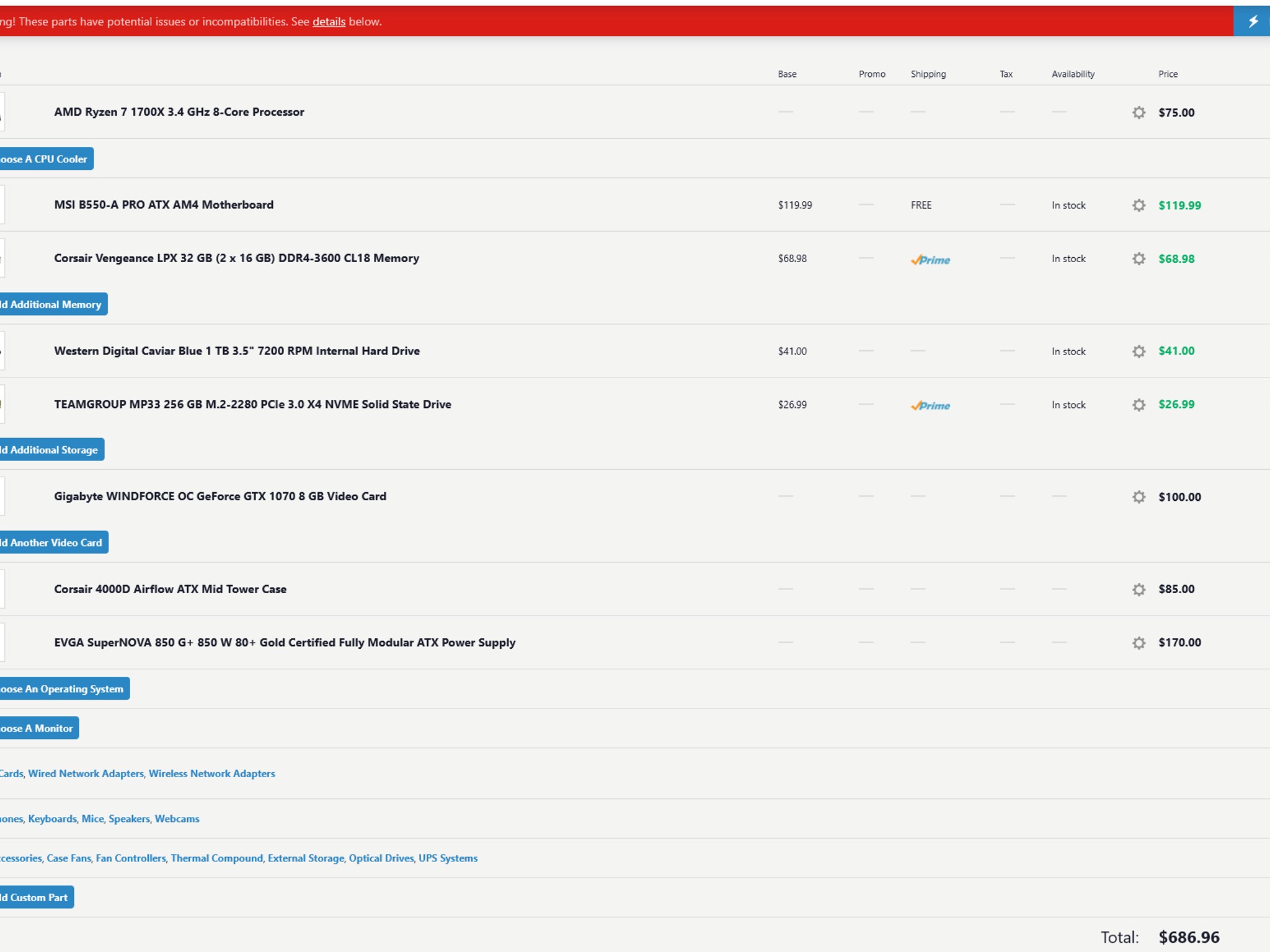1700x 1070 gaming pc -ready to play & free from bloatware