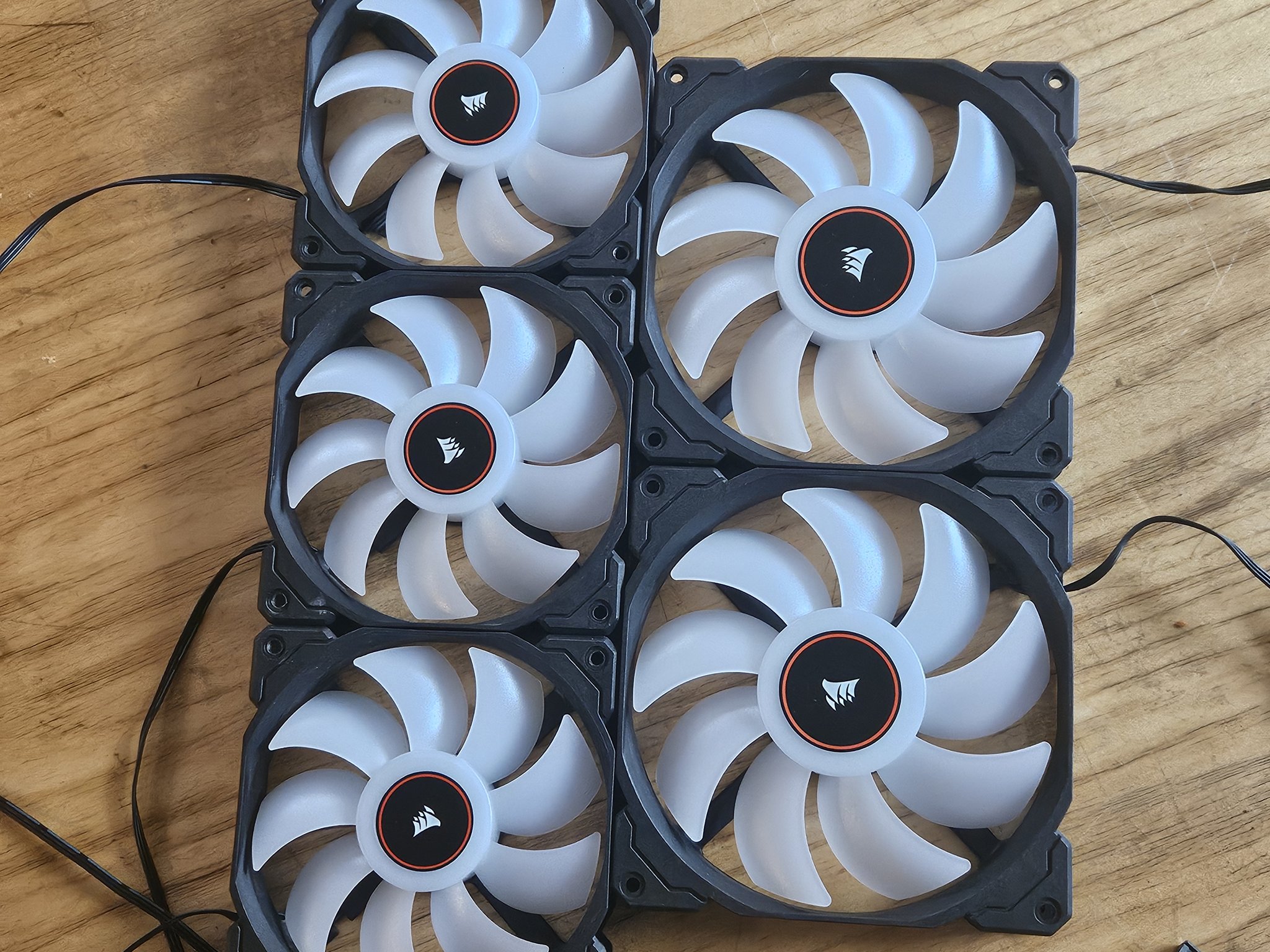 corsair 3 pin RGB fans