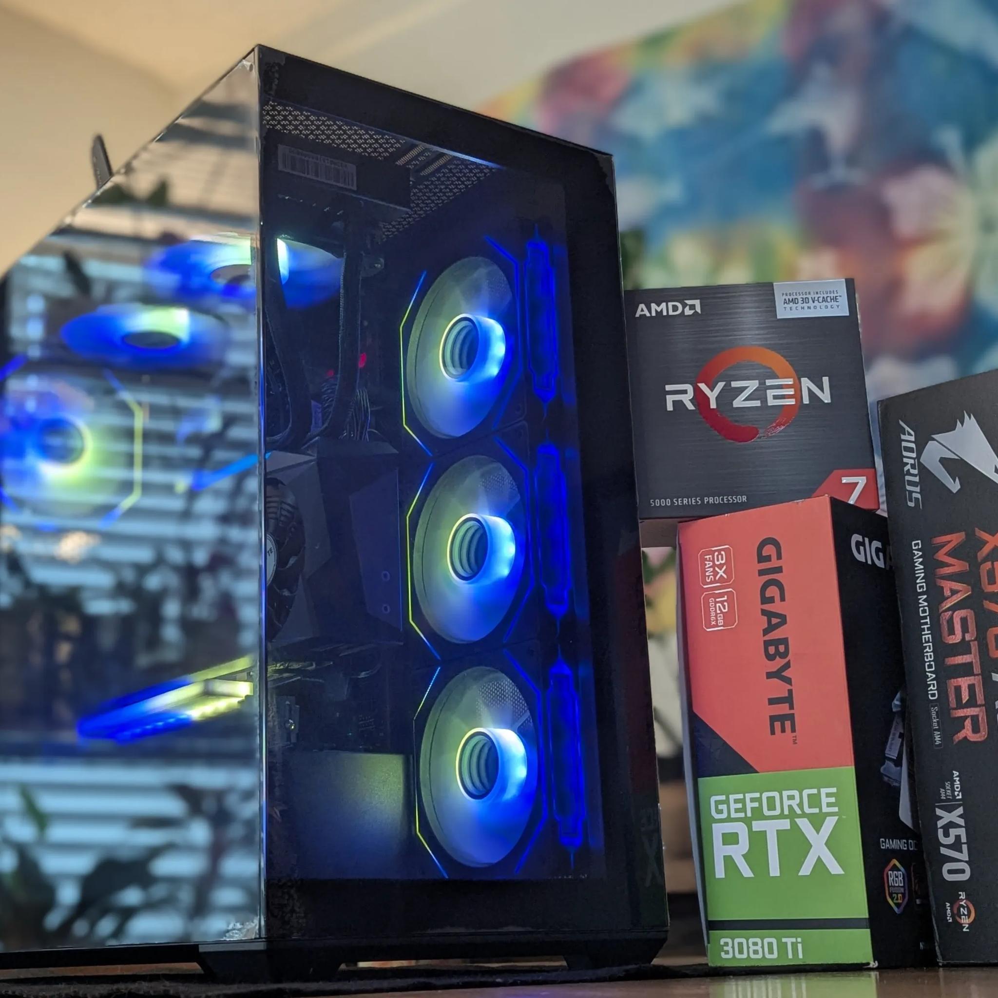⚔️ Obsidia – 3080 TI + 5800X3D Gaming Powerhouse | 1440p/4K Monster Build