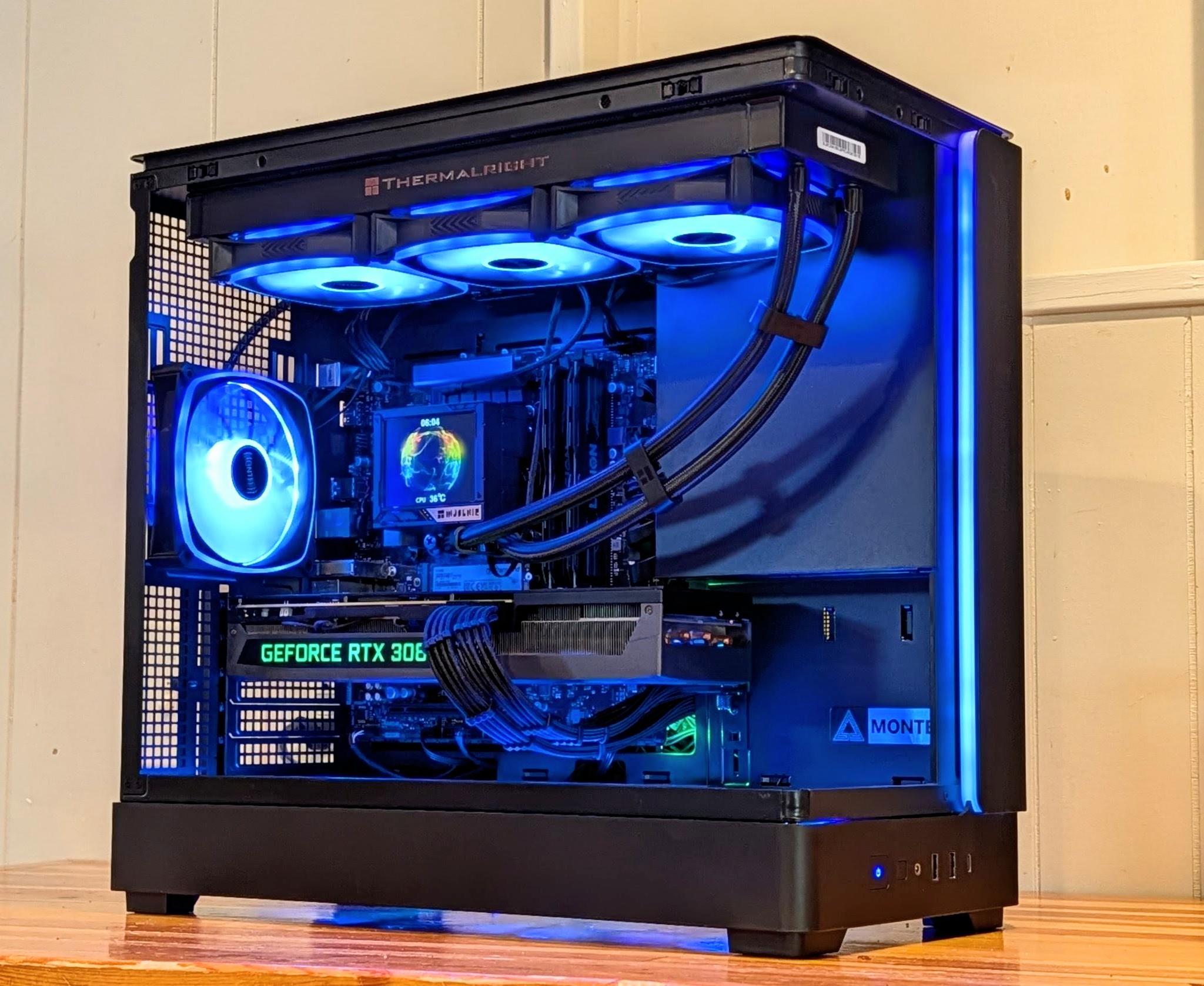 🌈 Intel Core i7-11700K + RTX 3080 Gaming PC | 1440p & 1080p Powerhouse | RGB + LCD AIO