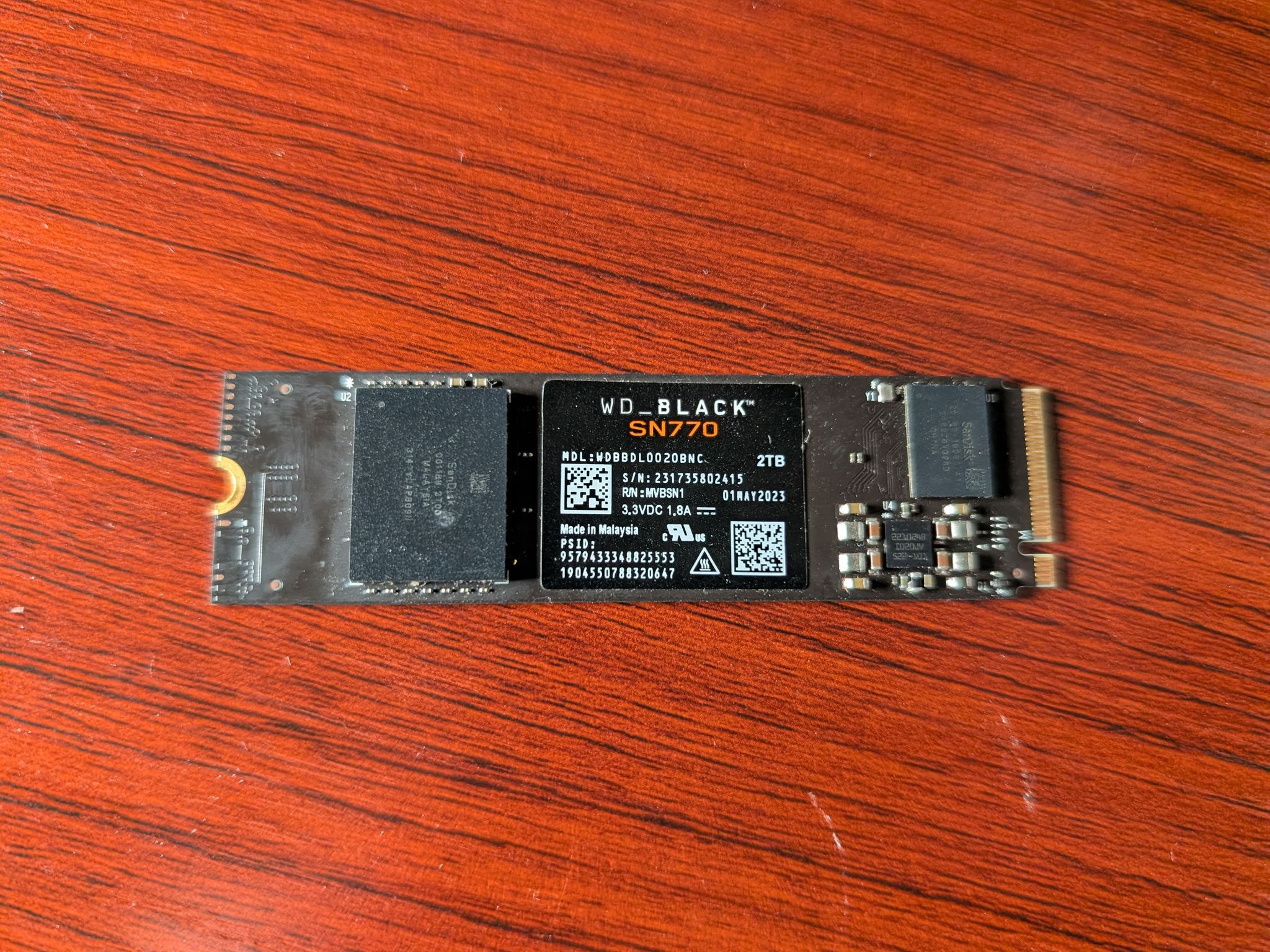 Western Digital Black SN770 2TB M.2 NVMe SSD