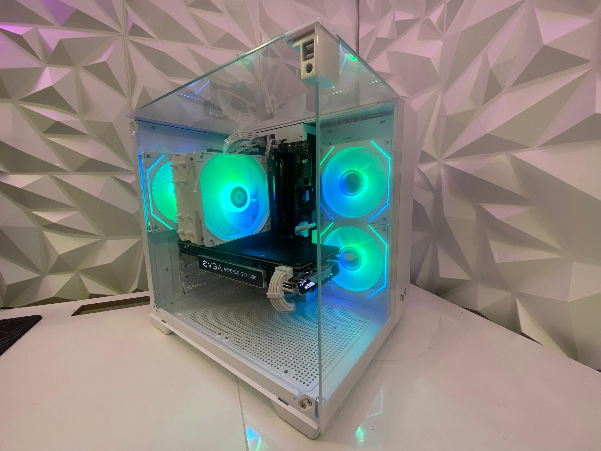 🎅🎅 White Elite Build – intel i5 9500 + GTX 1080 8GB | 1080P/1440P High FPS Ready