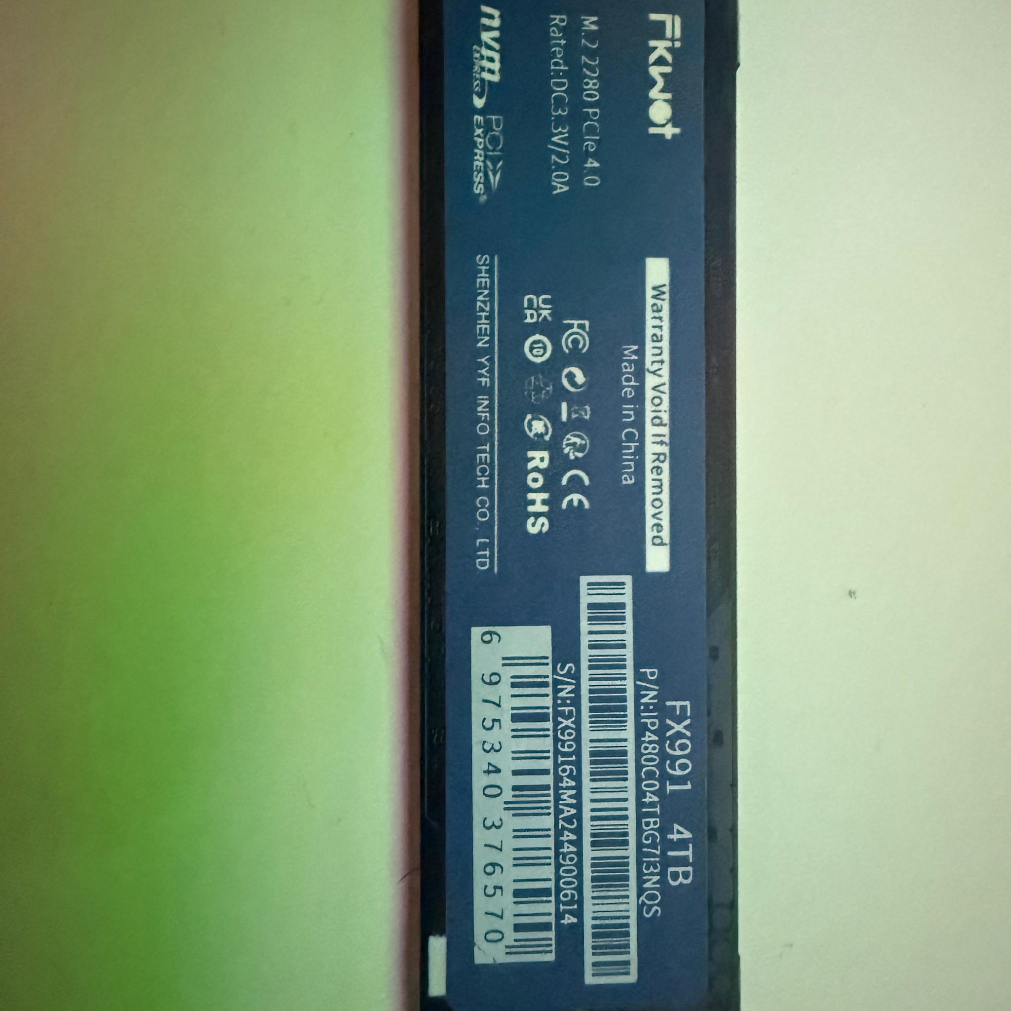 Fikwot FX991 M.2 SSD 4TB NVMe SSD M2