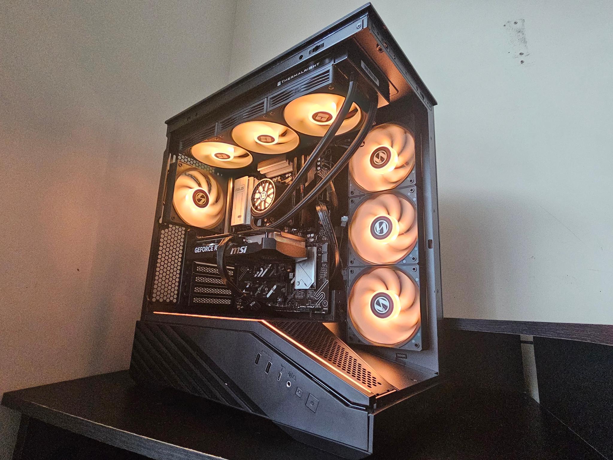 BLACK GAMING PC 1440p RTX 5060ti 16GB RYZEN 5 7600x 16GB DDR5 RAM 1TB SSD WIFI.