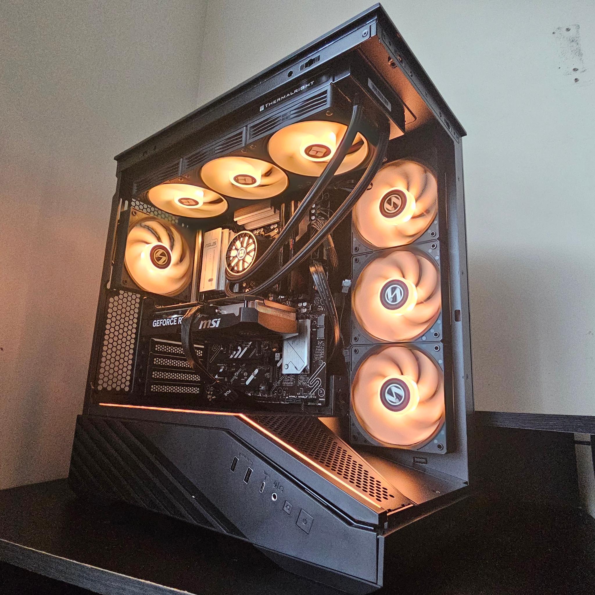BLACK GAMING PC 1440p 5060ti 16GB RYZEN 5 7600x
