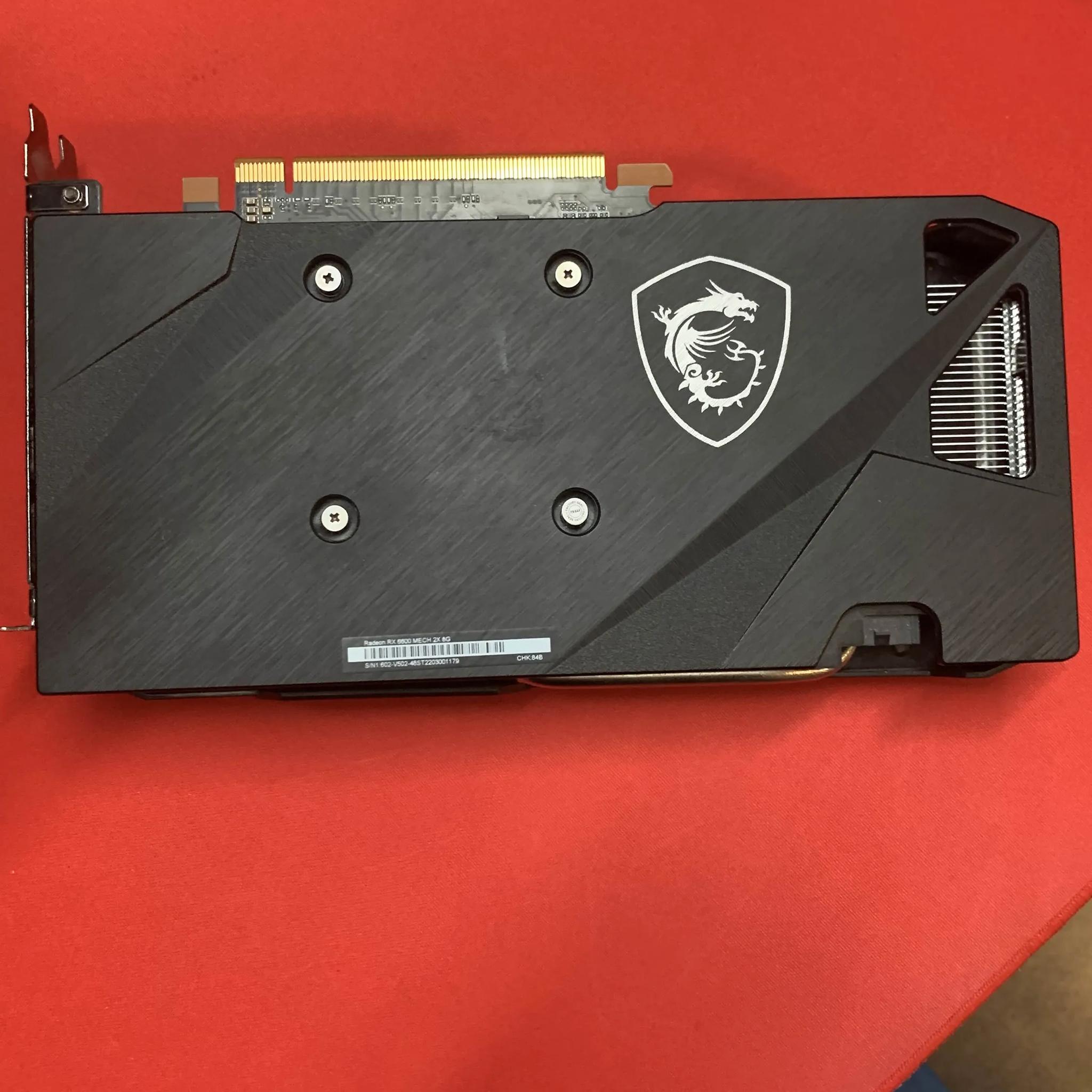 MSI Radeon RX 6600 MECH 2X OC 8GB GDDR6 Graphics Card