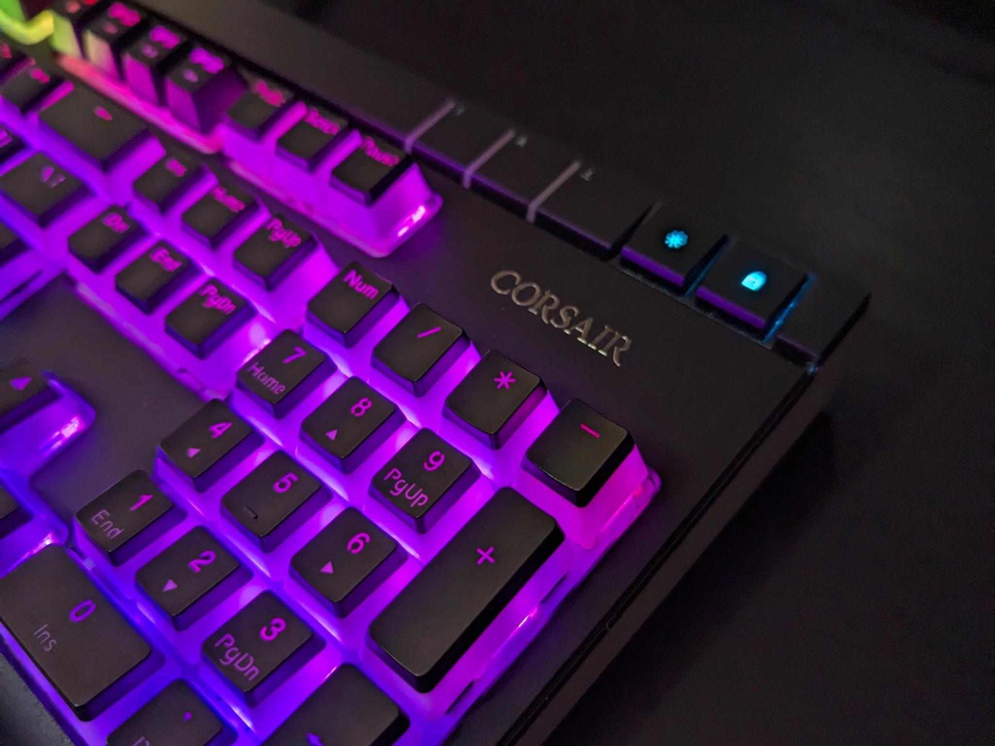 Corsair Strafe RGB (Cherry MX Blue) Deep Cleaned w/ Extra Caps
