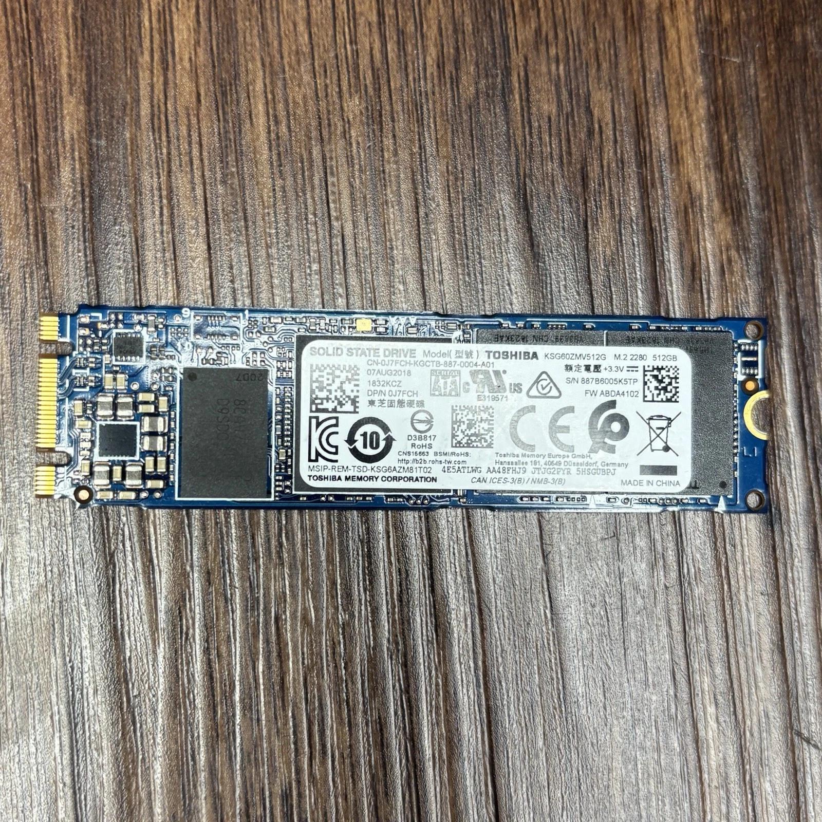 Toshiba 512GB, Internal, M.2 (KSG60ZMV512G) Solid State Drive