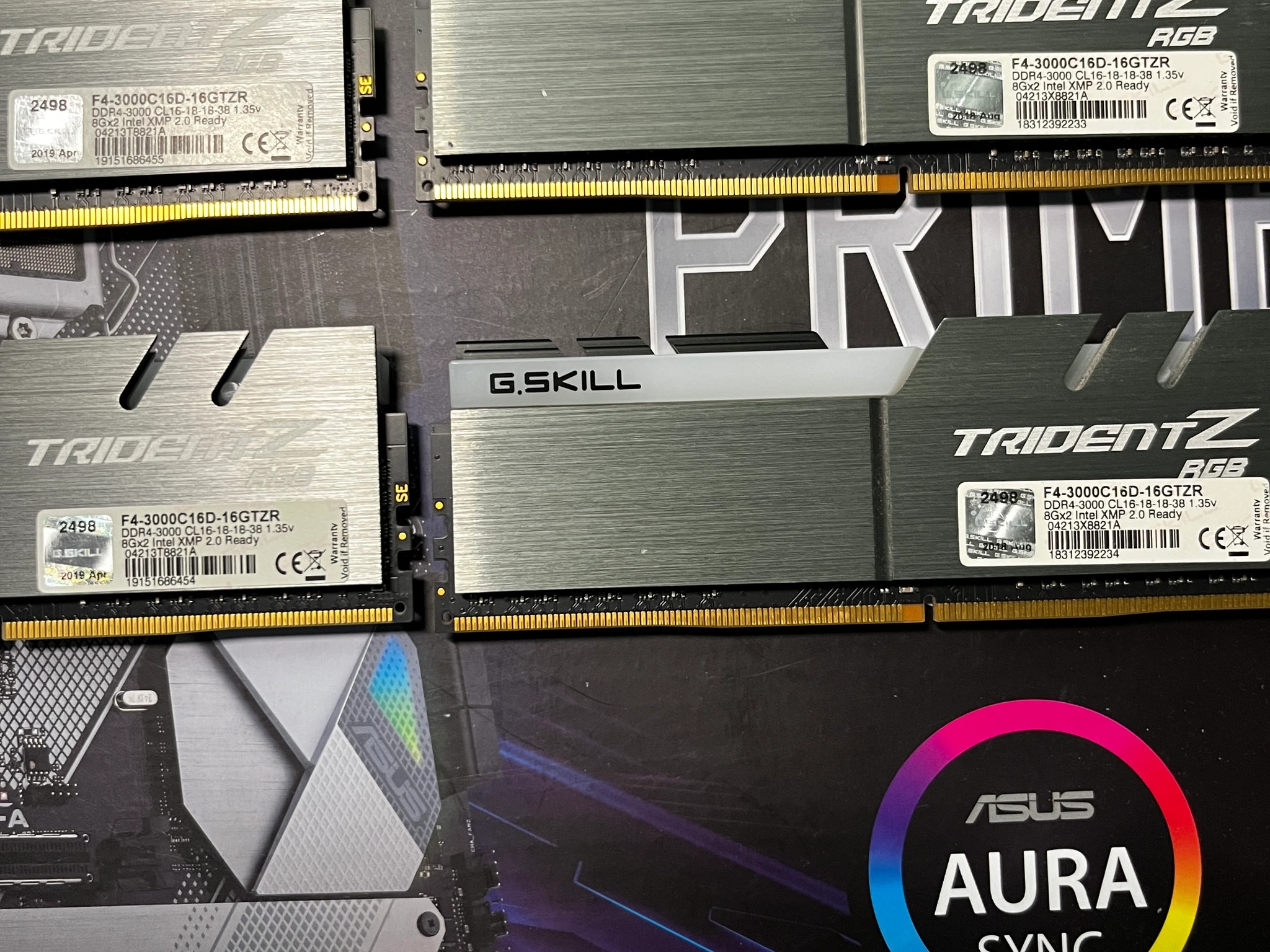 G. SKILL Trident Z RGB 32GB (4 x 8GB) PC4-24000 (DDR4-3000) Memory