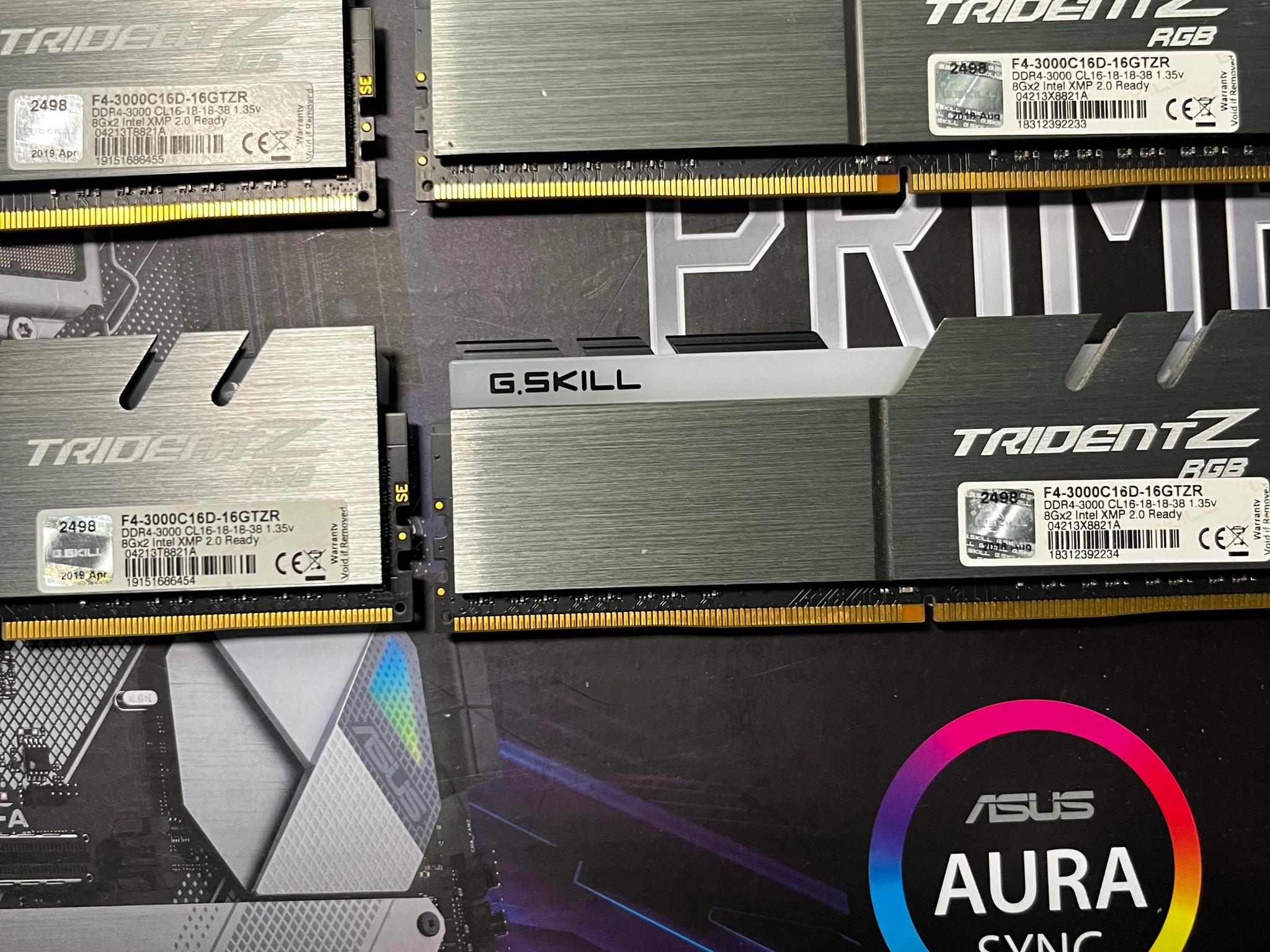 G. SKILL Trident Z RGB 32GB (4 x 8GB) PC4-24000 (DDR4-3000) Memory
