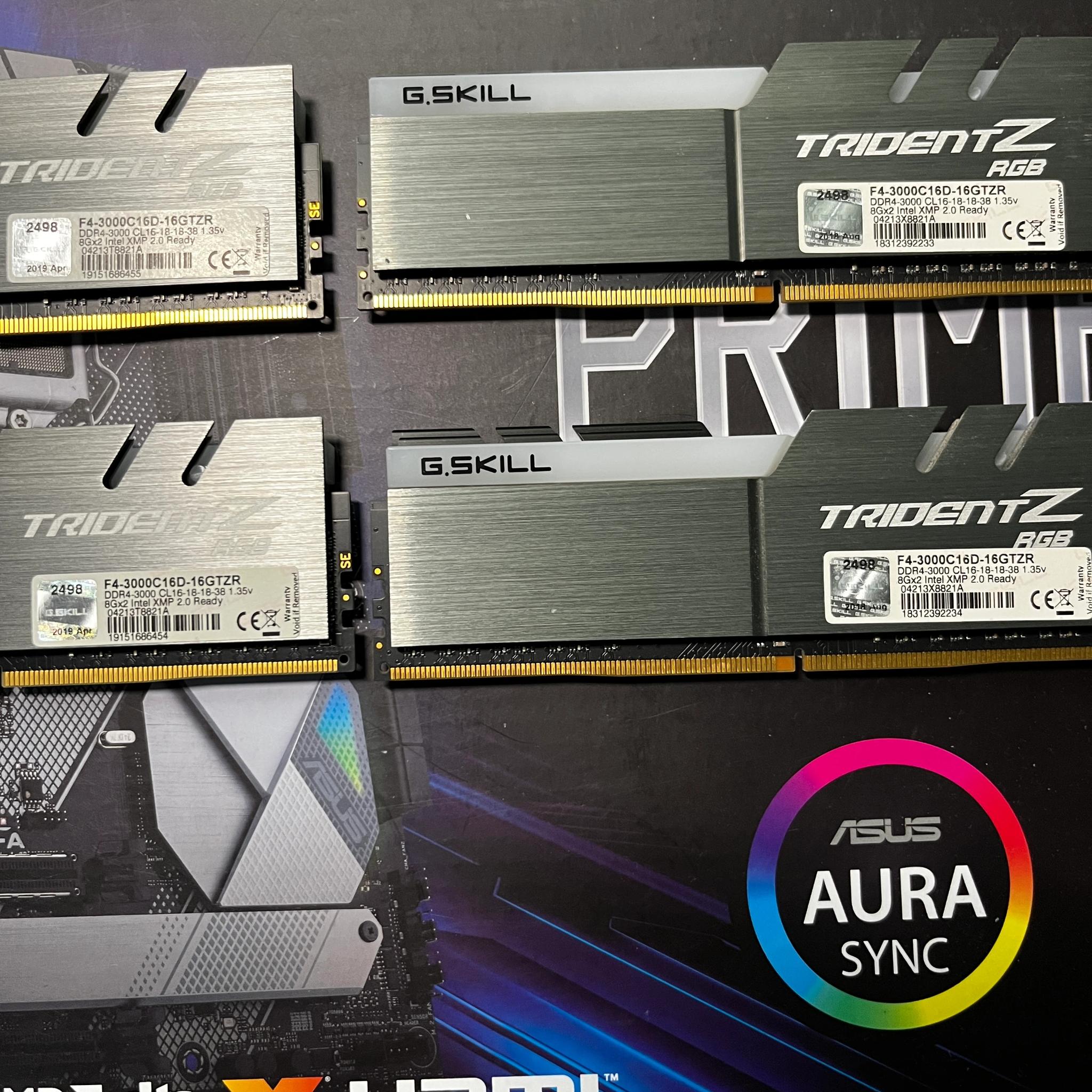 G. SKILL Trident Z RGB 32GB (4 x 8GB) PC4-24000 (DDR4-3000) Memory
