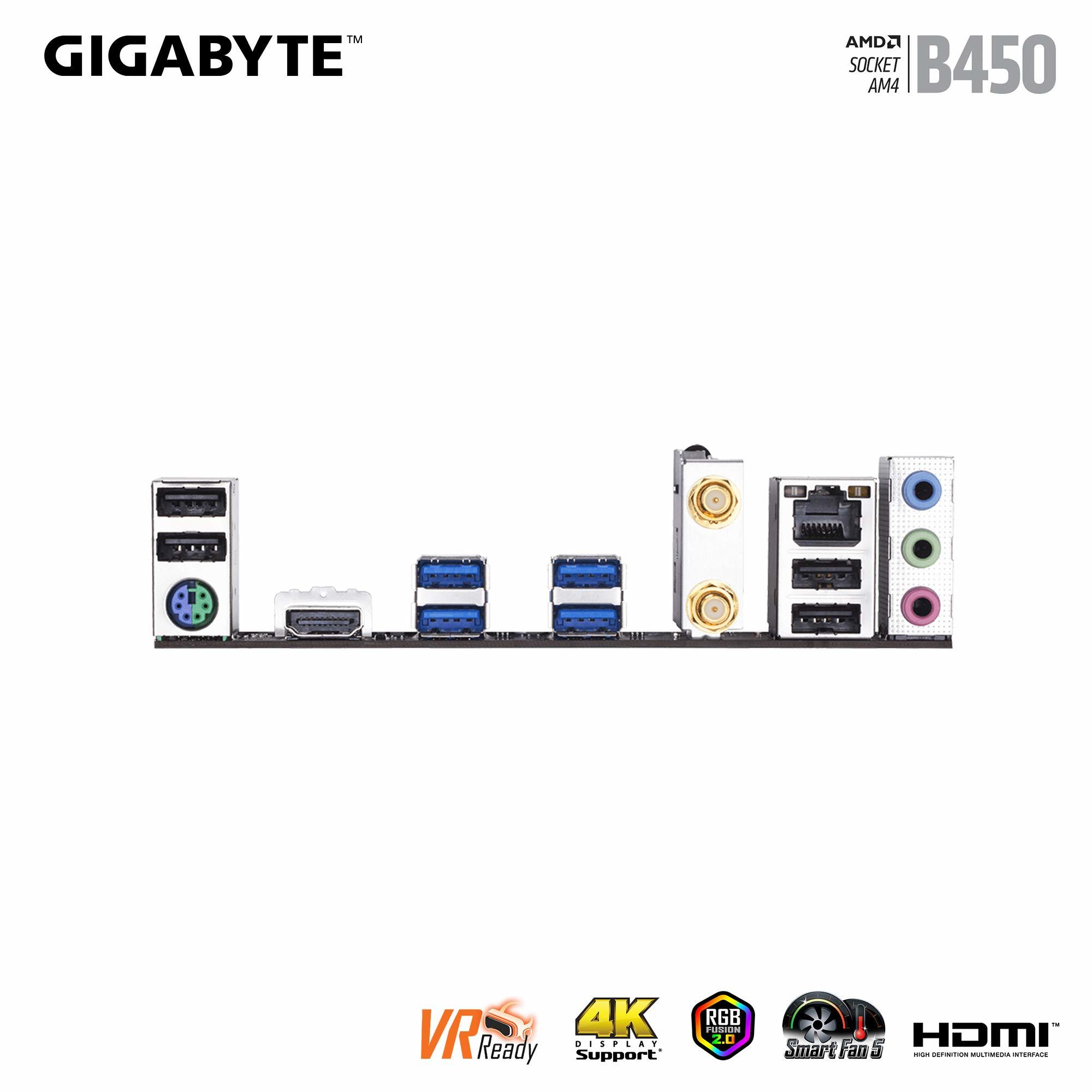 **BRAND NEW** Gigabyte B450M AM4 w/ onboard WIFI and Bluetooth 
