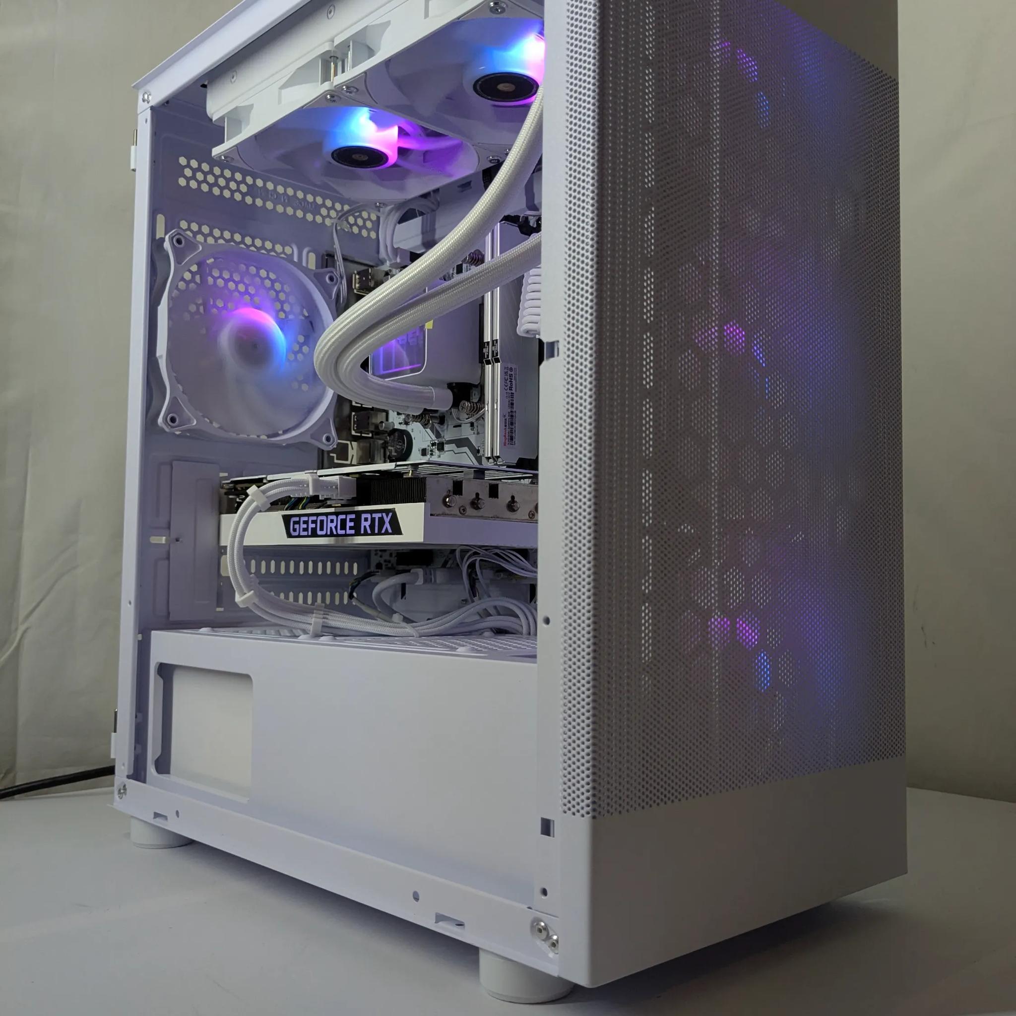 🔥 Whiteout Gaming Beast – RTX 3060Ti | 16GB DDR4 | 240mm AIO 🔥