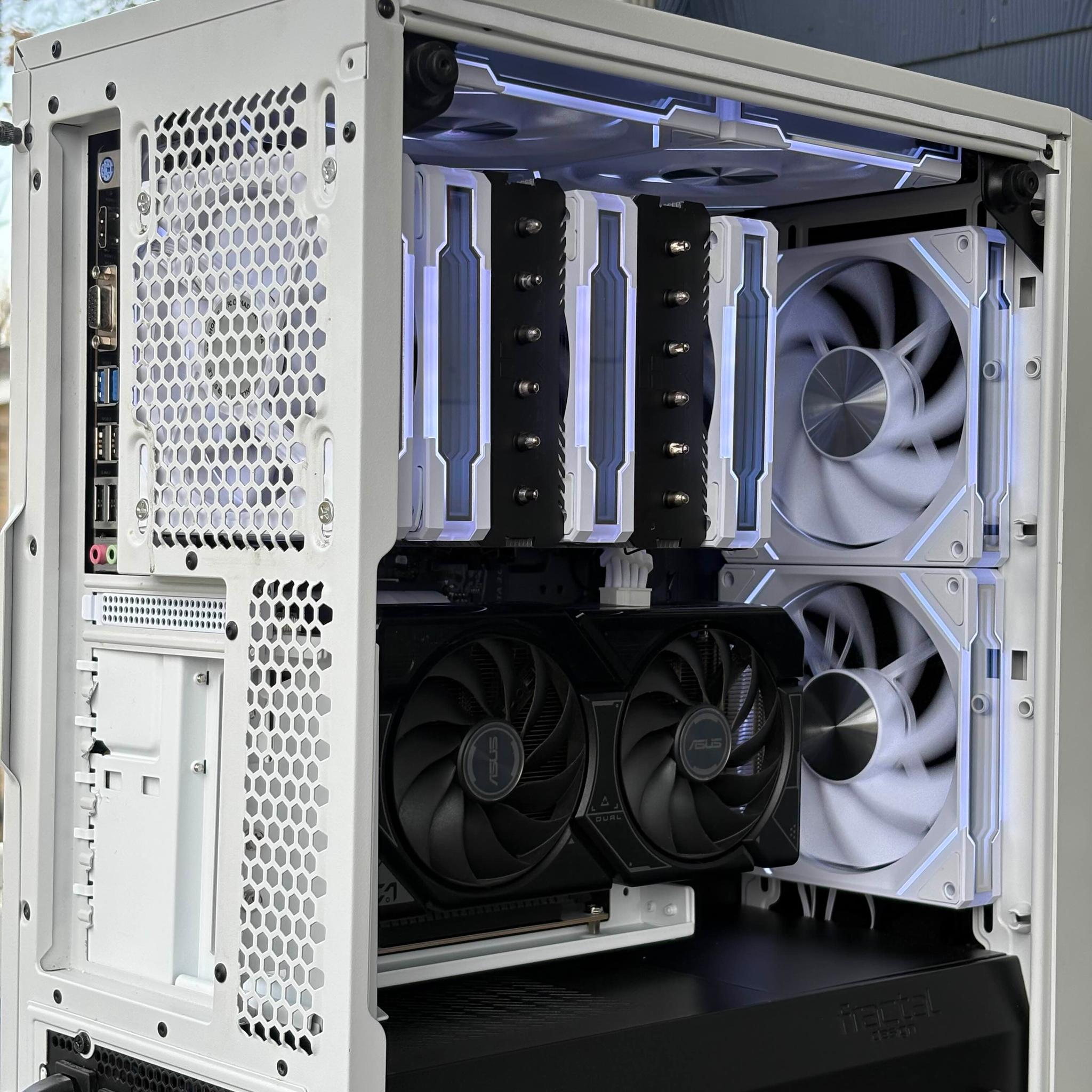 👻❄️ Snowclaw Striker – Ryzen 5 5500 🧊 | RTX 4060 8GB ⚡ | 16GB RAM 🐾 | 1TB NVMe 💽