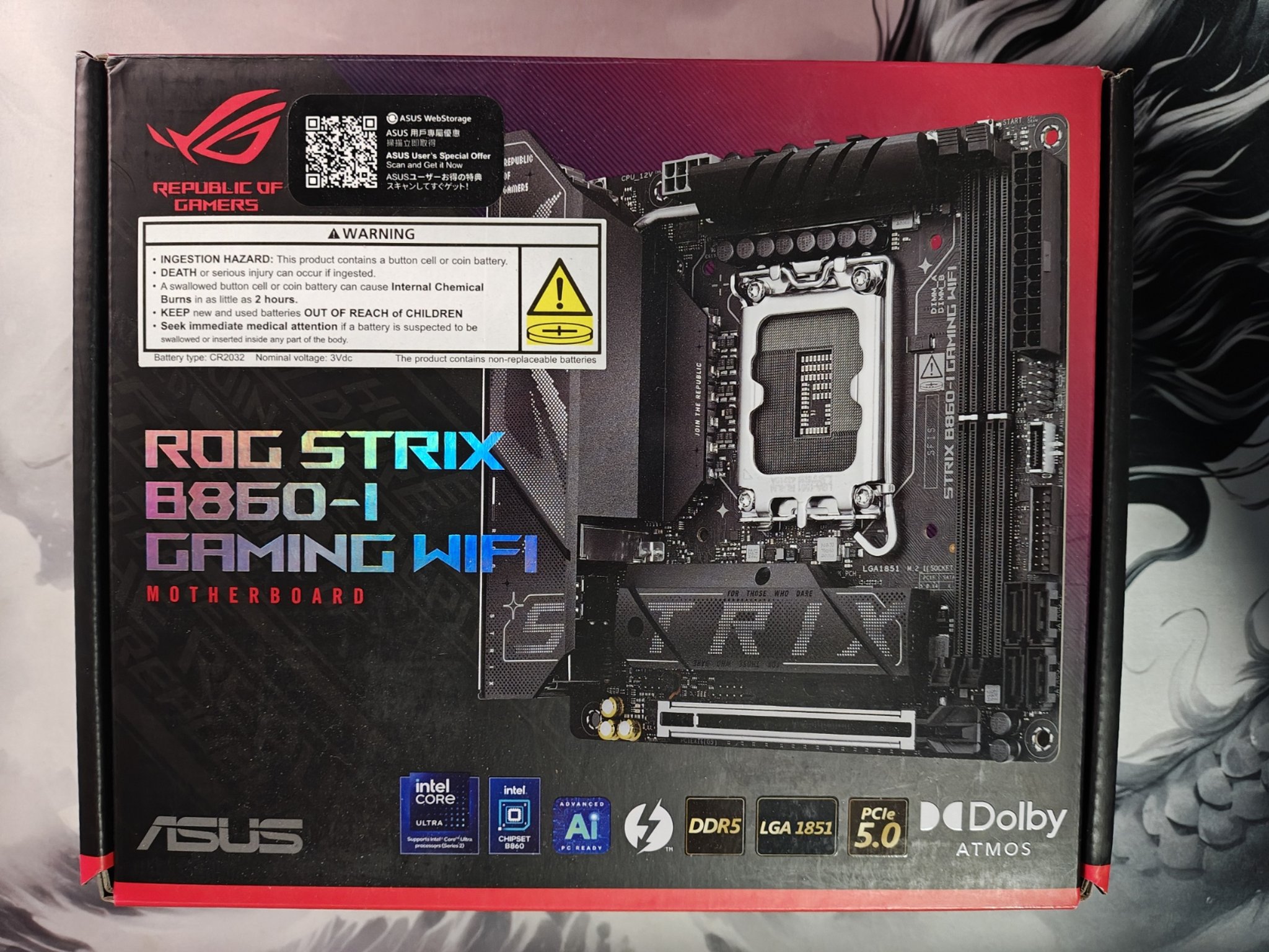 ASUS ROG STRIX B860-I GAMING WIFI B860 LGA 1851 Mini-ITX