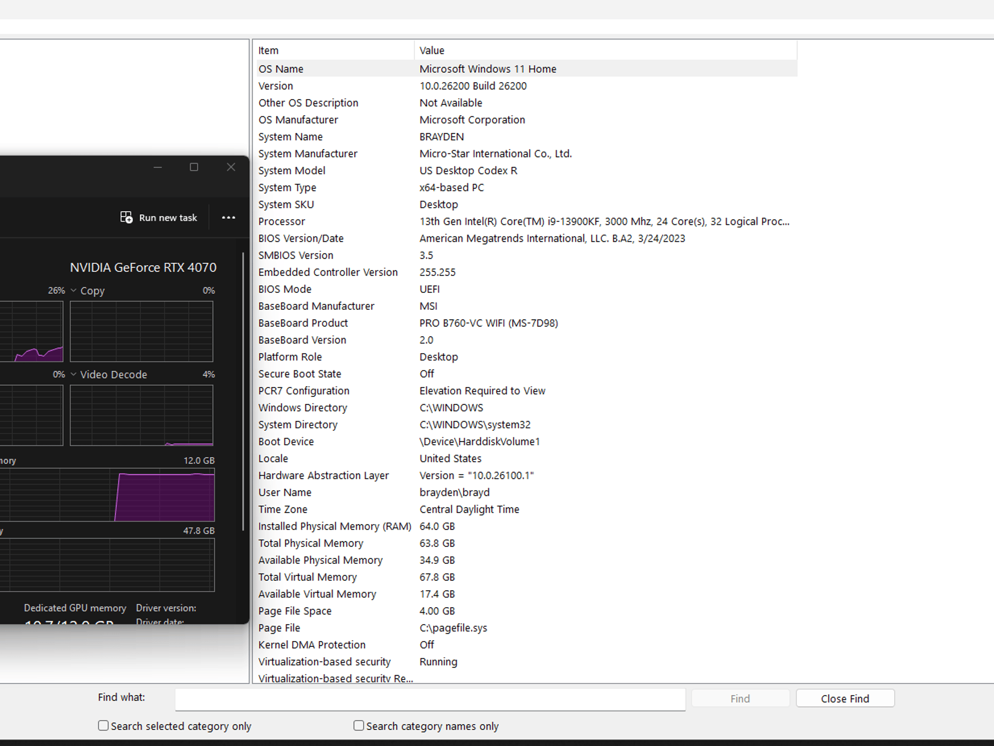 GeForce RTX 4070 Super Custom Gaming PC - Core i9-13900KF, 1TB SSD