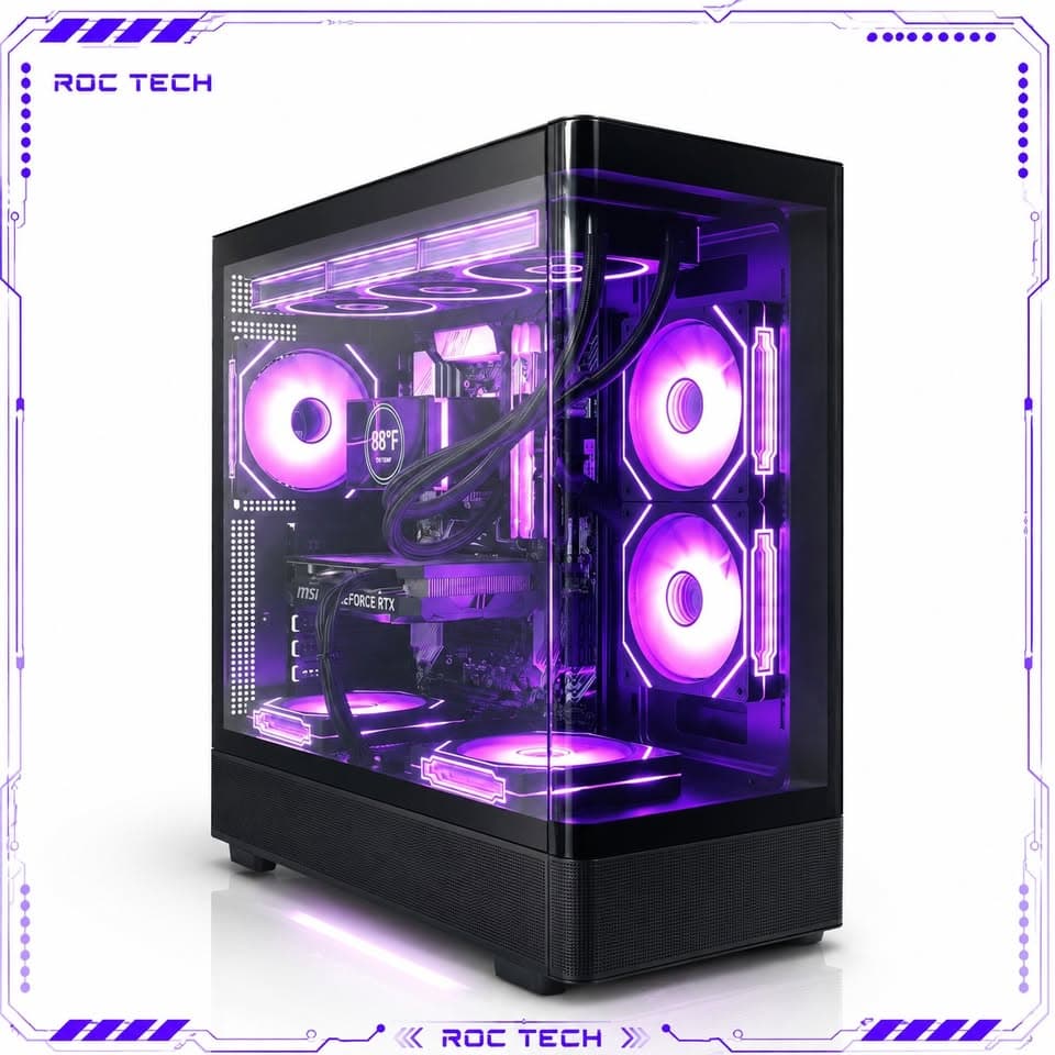 🎮 HIGH FPS Gaming PC | Ryzen 5 5500 | RTX 4060 OC | 32GB RGB | 1TB Gen4 SSD