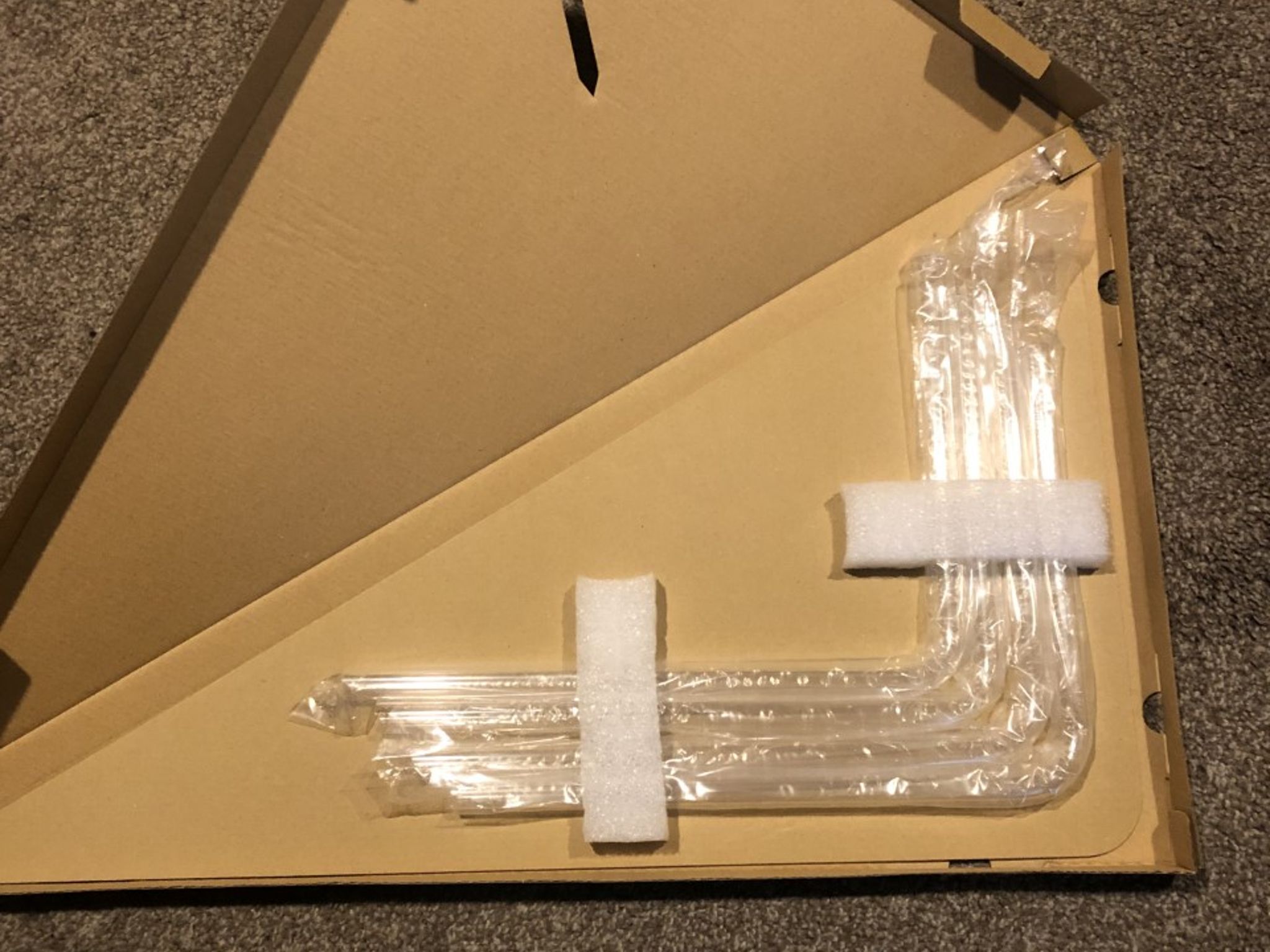Bitspower Pre-bent 90-Degree acrylic Hard Tube OD16MM-Length 220x305MM