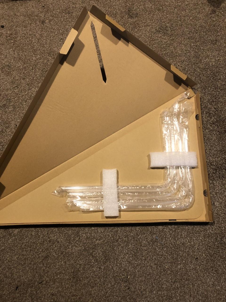Bitspower Pre-bent 90-Degree acrylic Hard Tube OD16MM-Length 220x305MM