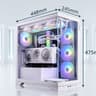 XPG Invader X Mid-Tower Gaming Case With 5 ARGB Fans White