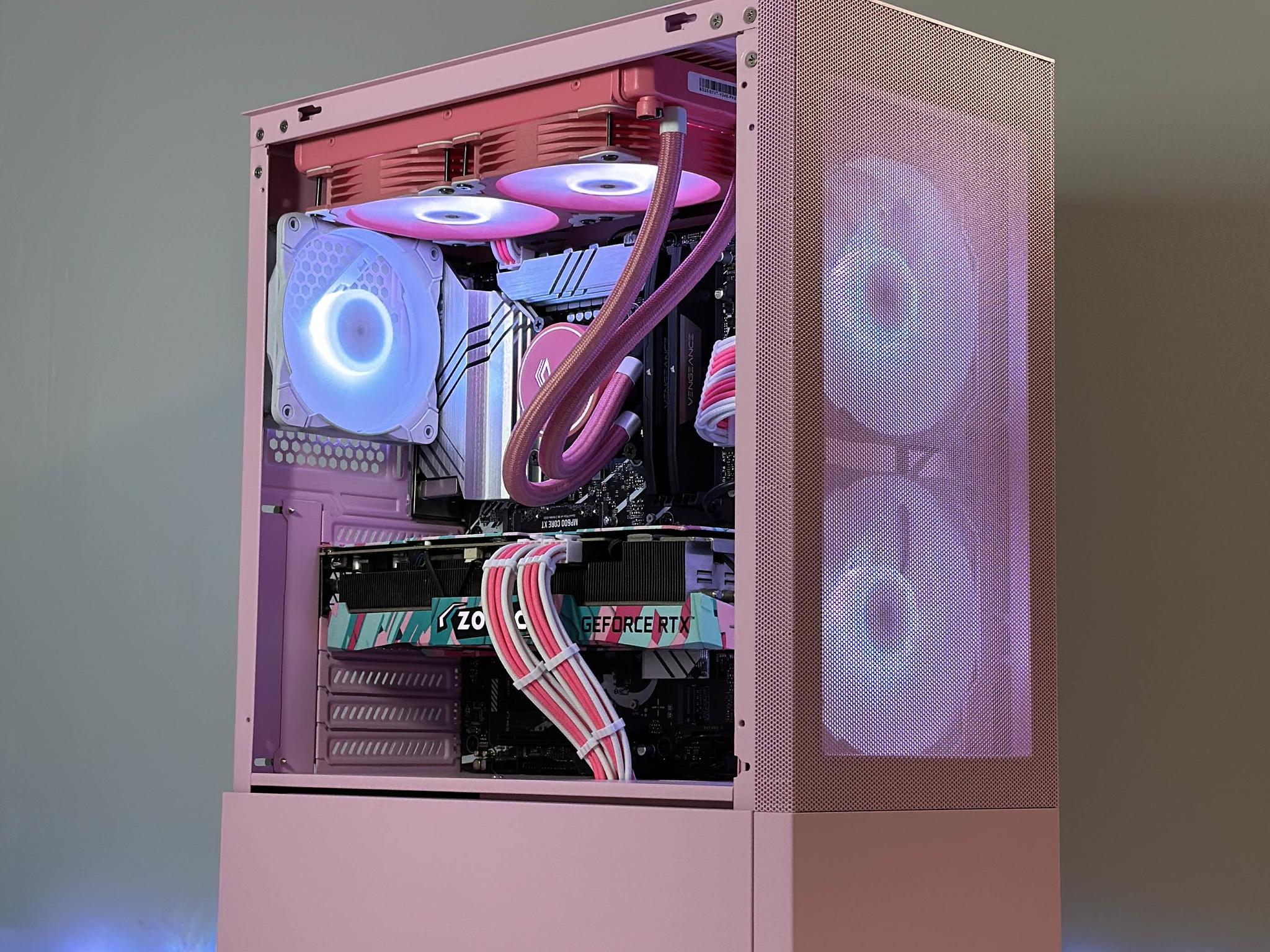 Pink Gaming PC | Intel i7-12700KF | Nvidia RTX 3080 10GB | 32GB RAM | 1TB SSD | WIFI |