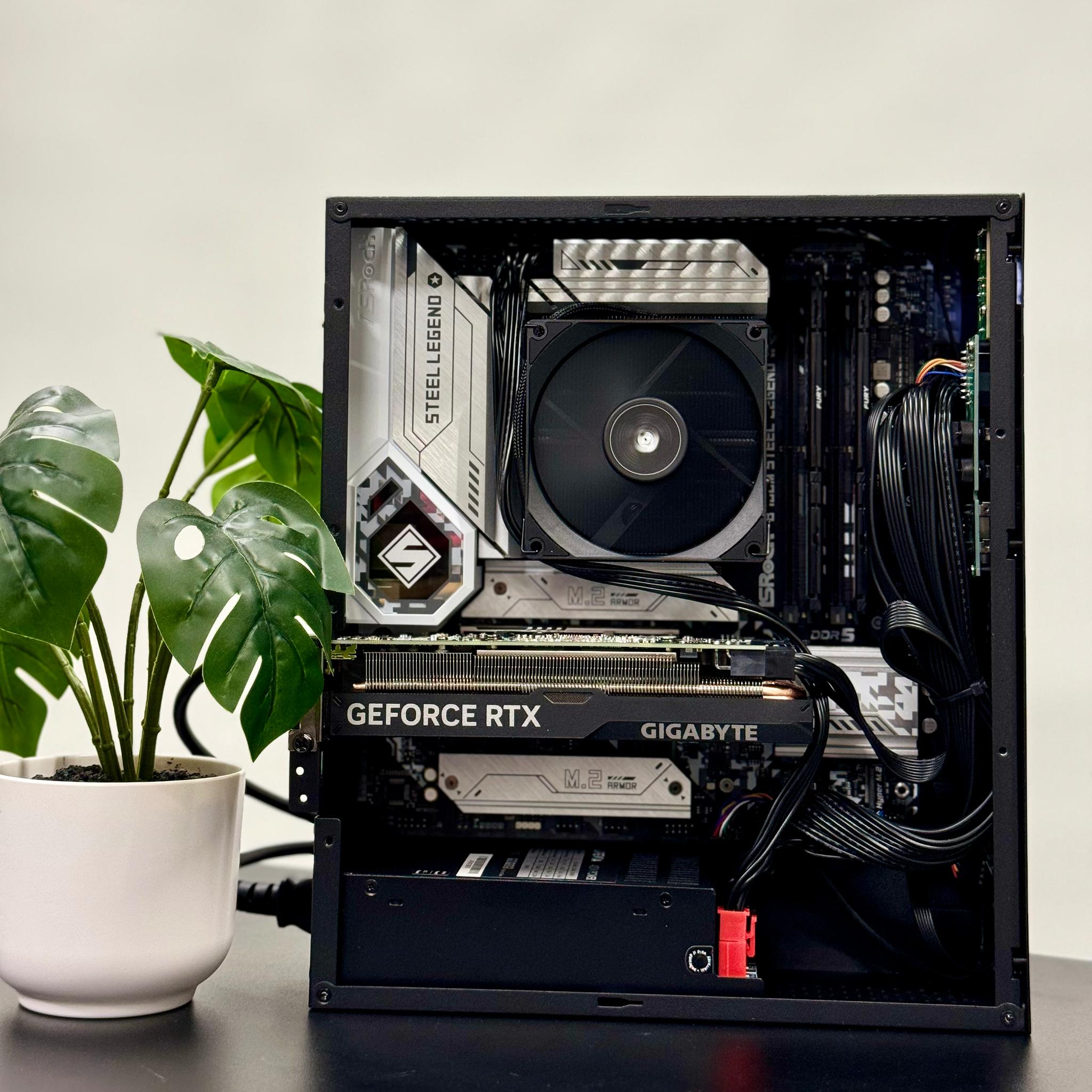 Small Form Factor (SFF) Build | RTX 4060 OC- i5 12400F- 1TB SSD- 16GB DDR5 RAM- WiFi- WinPro11
