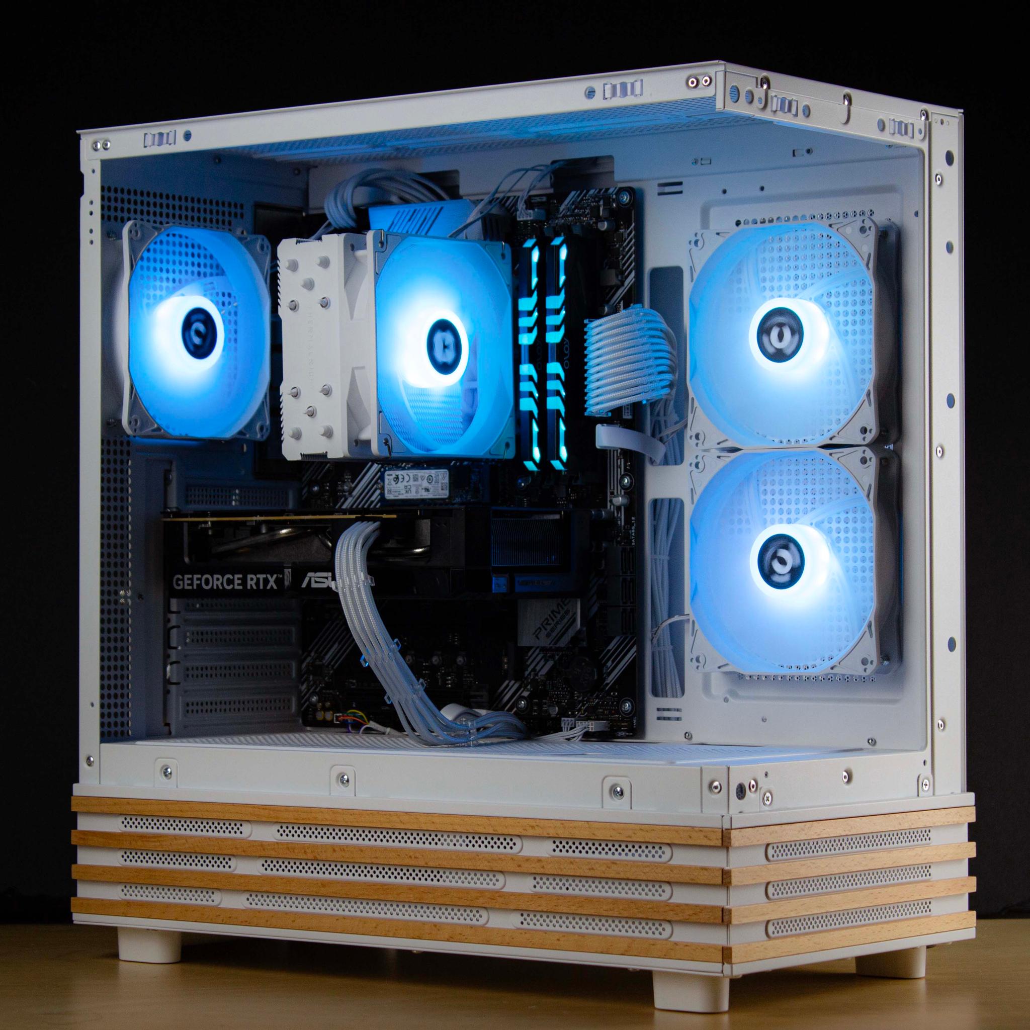 🧊❄️🧊 White Gaming PC – RTX 5060, Ryzen 5 5600, 16GB RAM, 1TB SSD - WiFi, BlueTooth 🧊❄️🧊