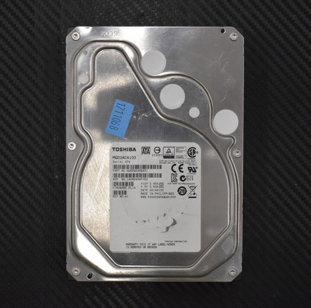 Toshiba 1TB 7200RPM 3.5" SATAIII Hard Drive HDD (MG03ACA100) (HDEPQ03GEA51)