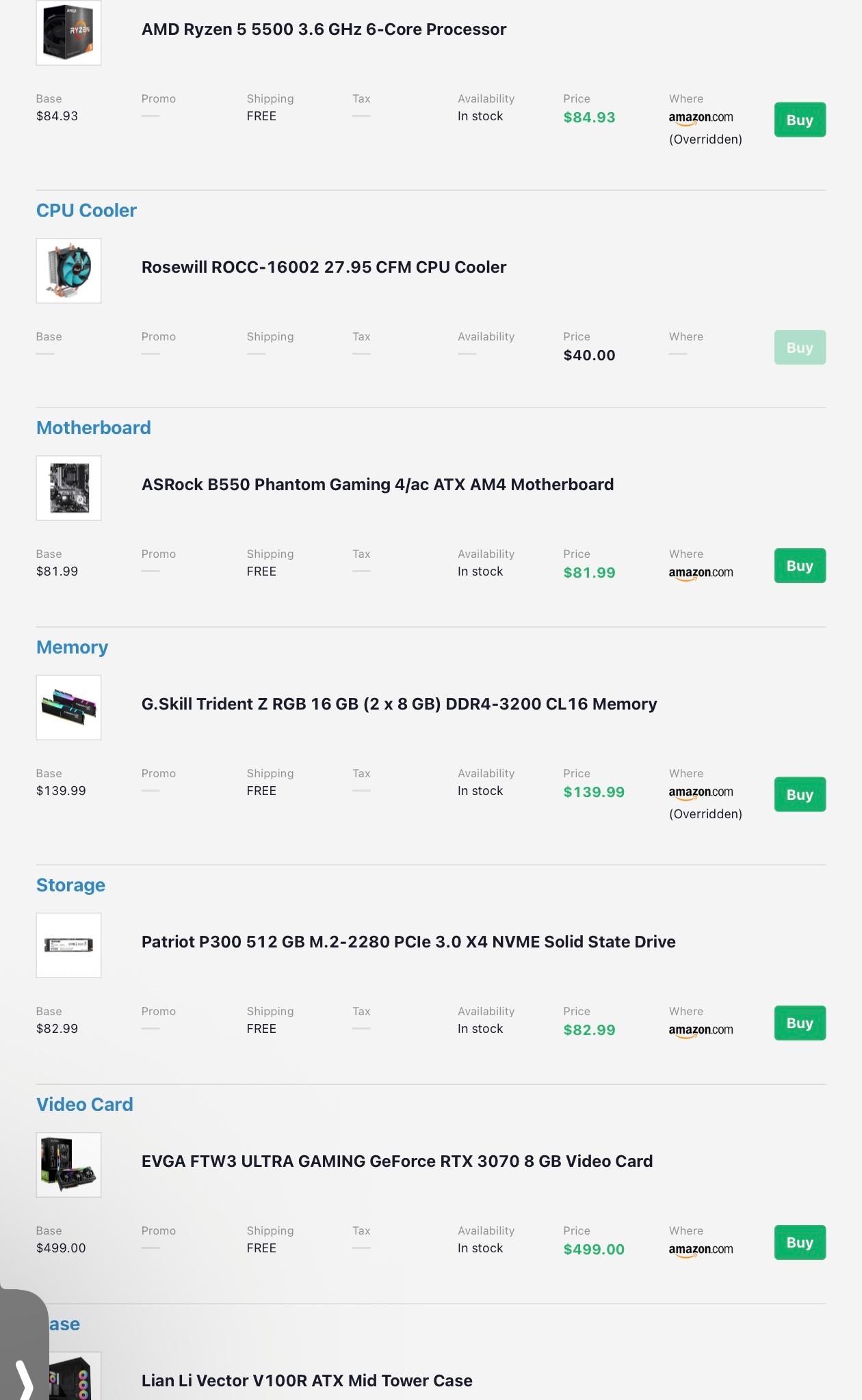 GeForce RTX 3070 Custom Gaming PC - Ryzen 5 5500